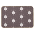 Pretty Polka Dots Sun Pattern Boho Aesthetic In Muted Colors Walnut Brown  Multi-Purpose Bath Mat