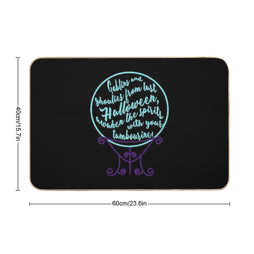 Madame Leota Inspired Crystal Ball Version 2  Non-Slip Bath Mat