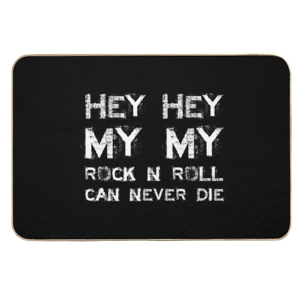 HEY HEY MY MY  High-Traffic Bath Mat