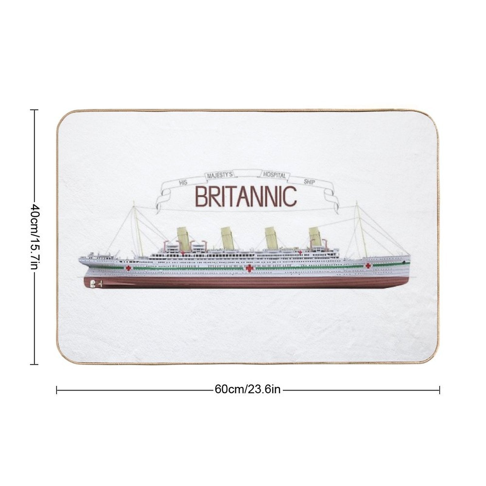 HMHS Britannic  Odorless Bath Mat