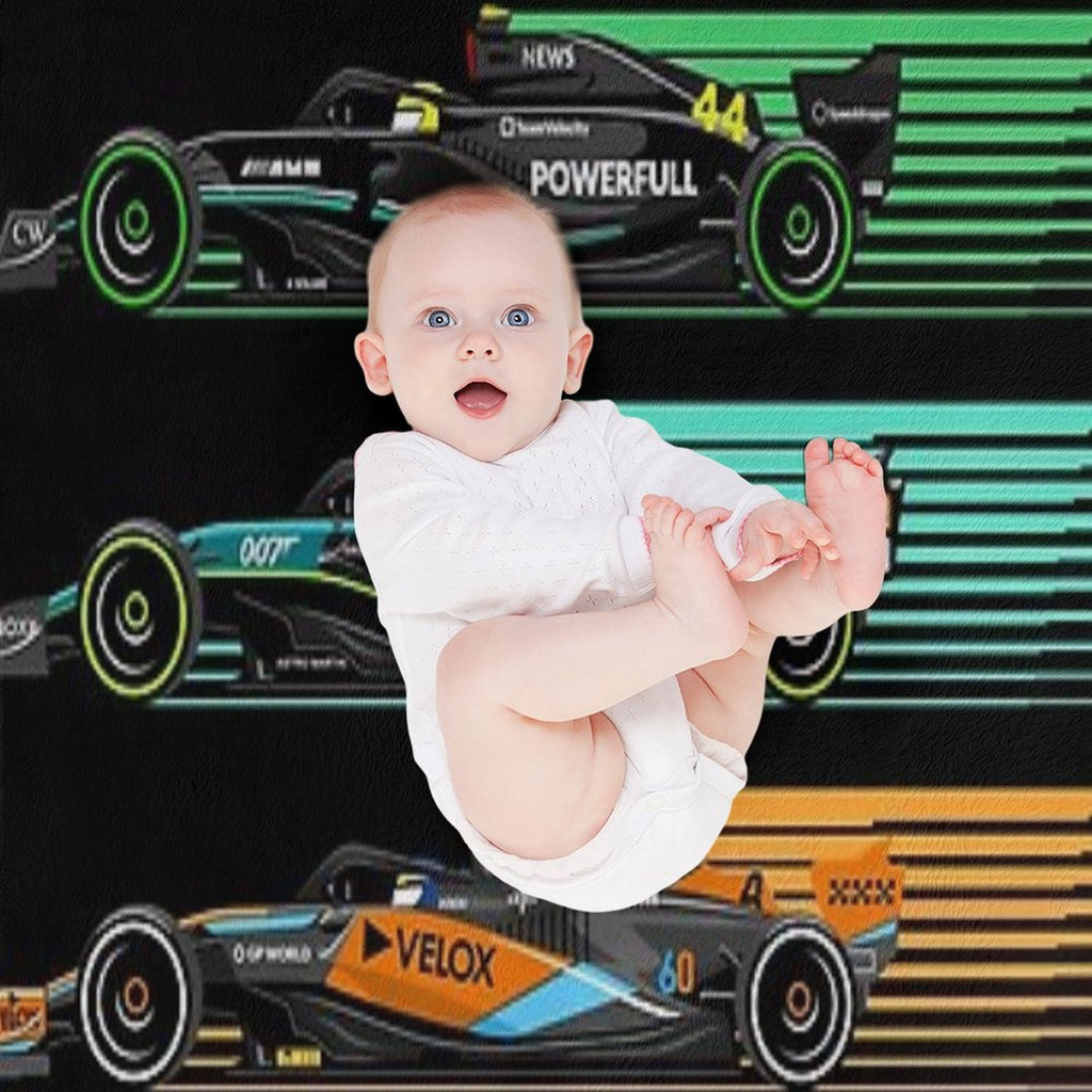 New Formula Racing Cars Wrinkle-free Throw Blanket