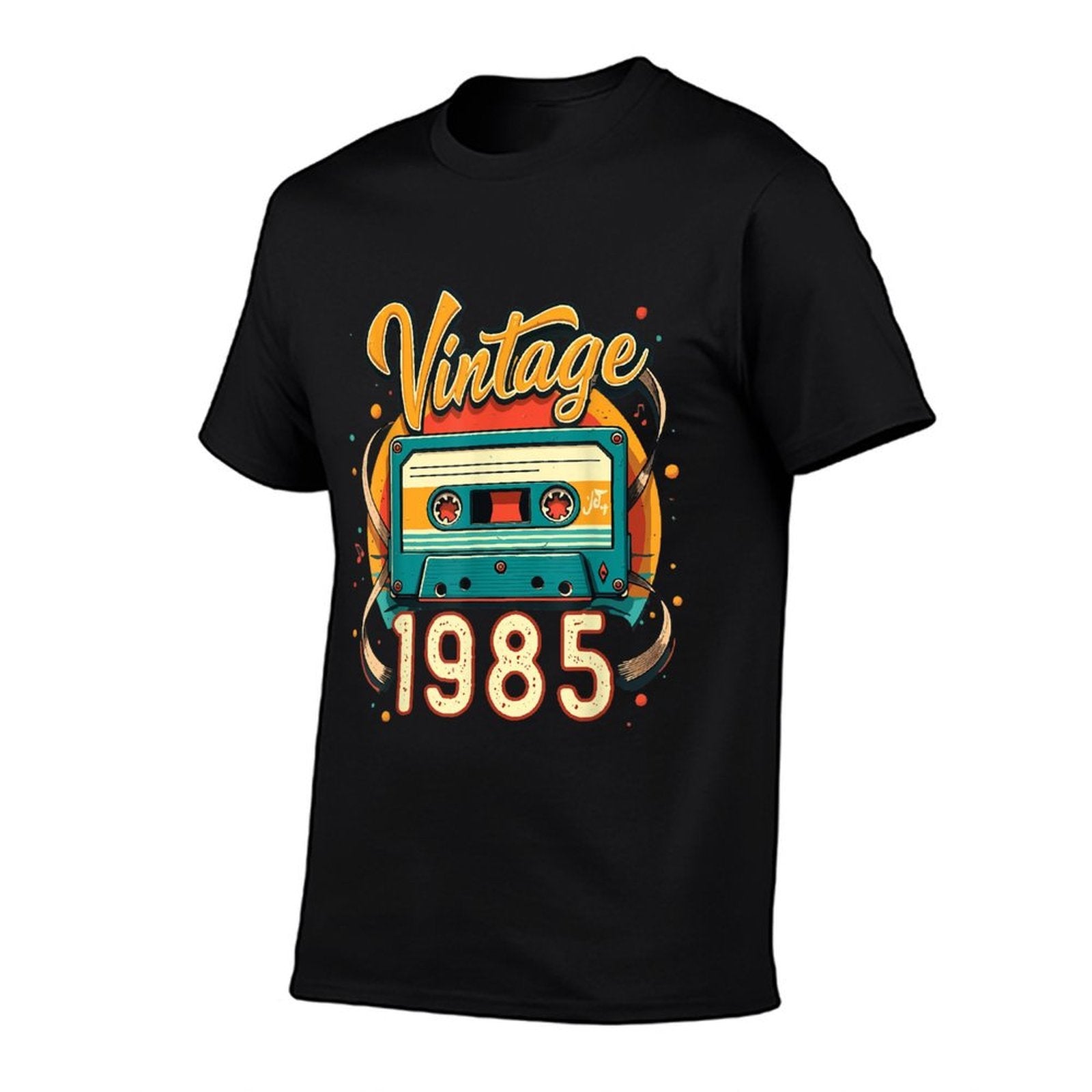 40th Birthday Gifts for Men Women Born in 1985 Retro Vintage  Rolled Sleeves T-Shirt