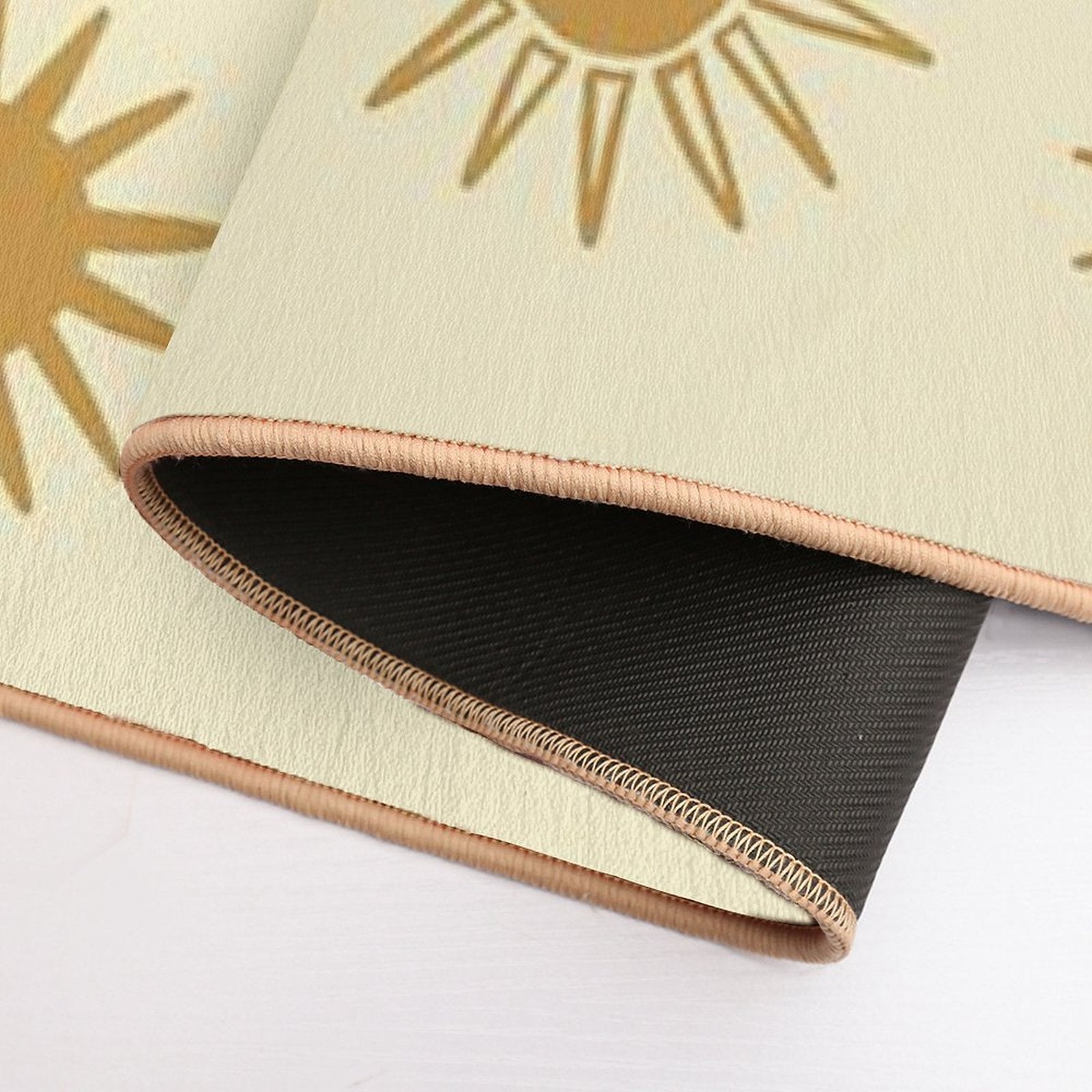 Golden Sunset Pattern  Easy To Clean Bath Mat