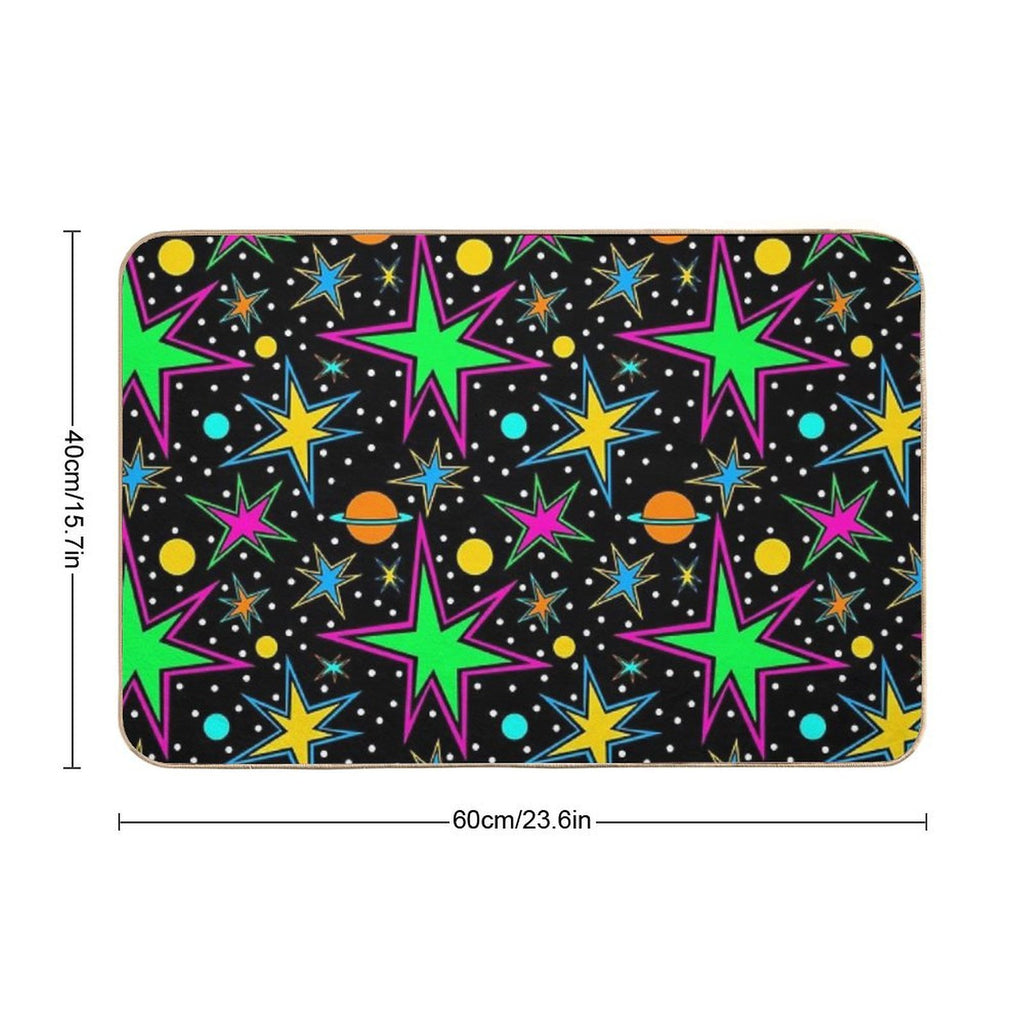 Super Nova Arcade Carpet Pattern  Multi-Purpose Bath Mat