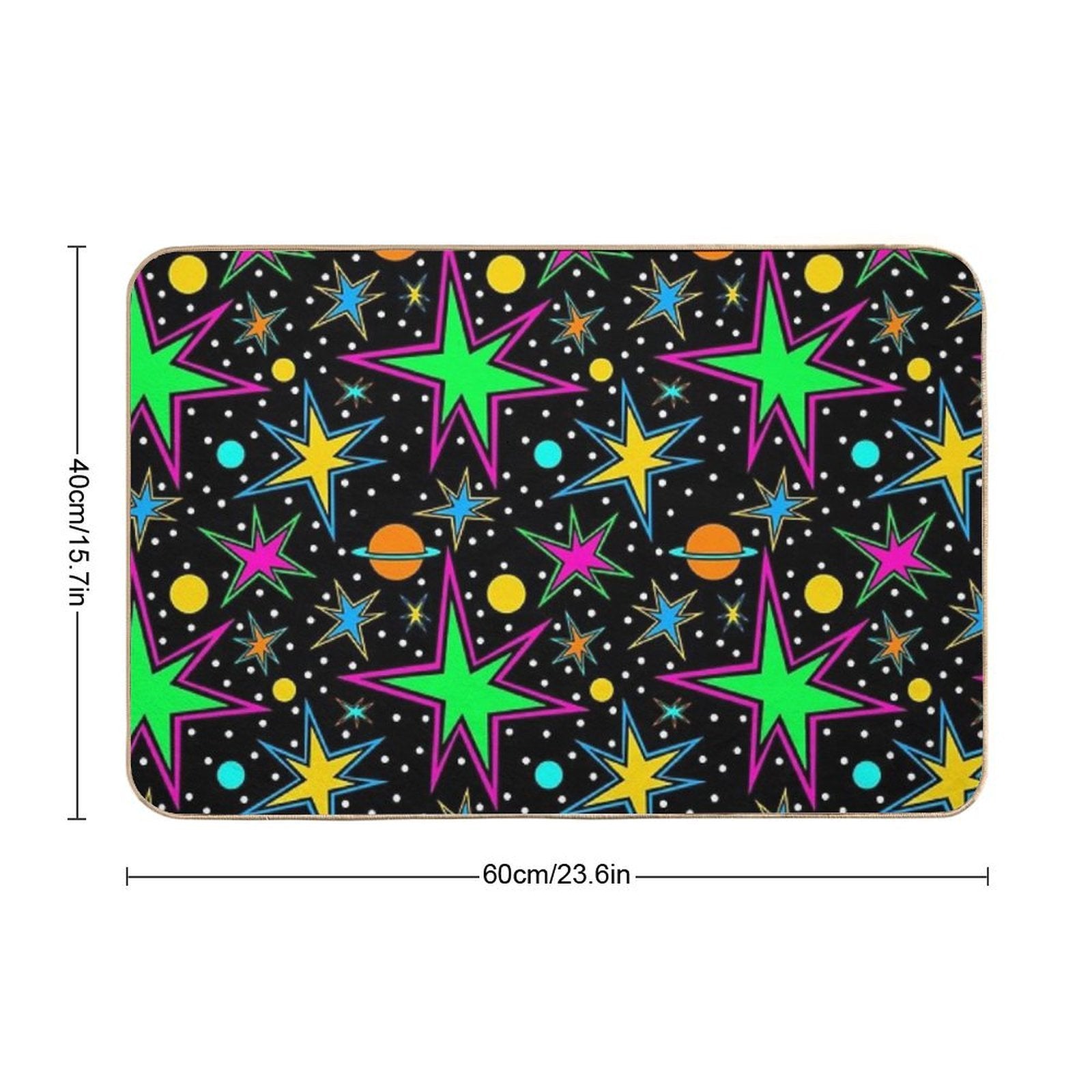 Super Nova Arcade Carpet Pattern  Multi-Purpose Bath Mat