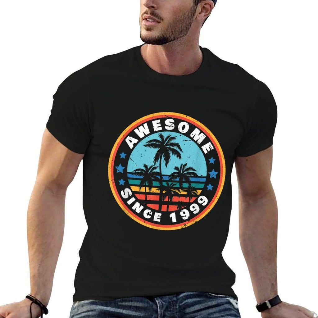 Gift for 21 Year Old Vintage Beach 1999 21st Birthday  Lightweight T-Shirt