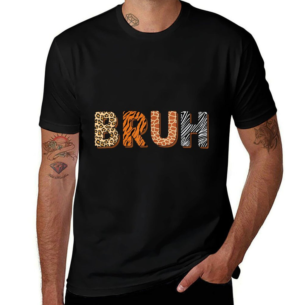 Safari Bruh Zookeeper Funny Animals Wildlife Boys Kids Girls  Slim-fit Cut T-Shirt
