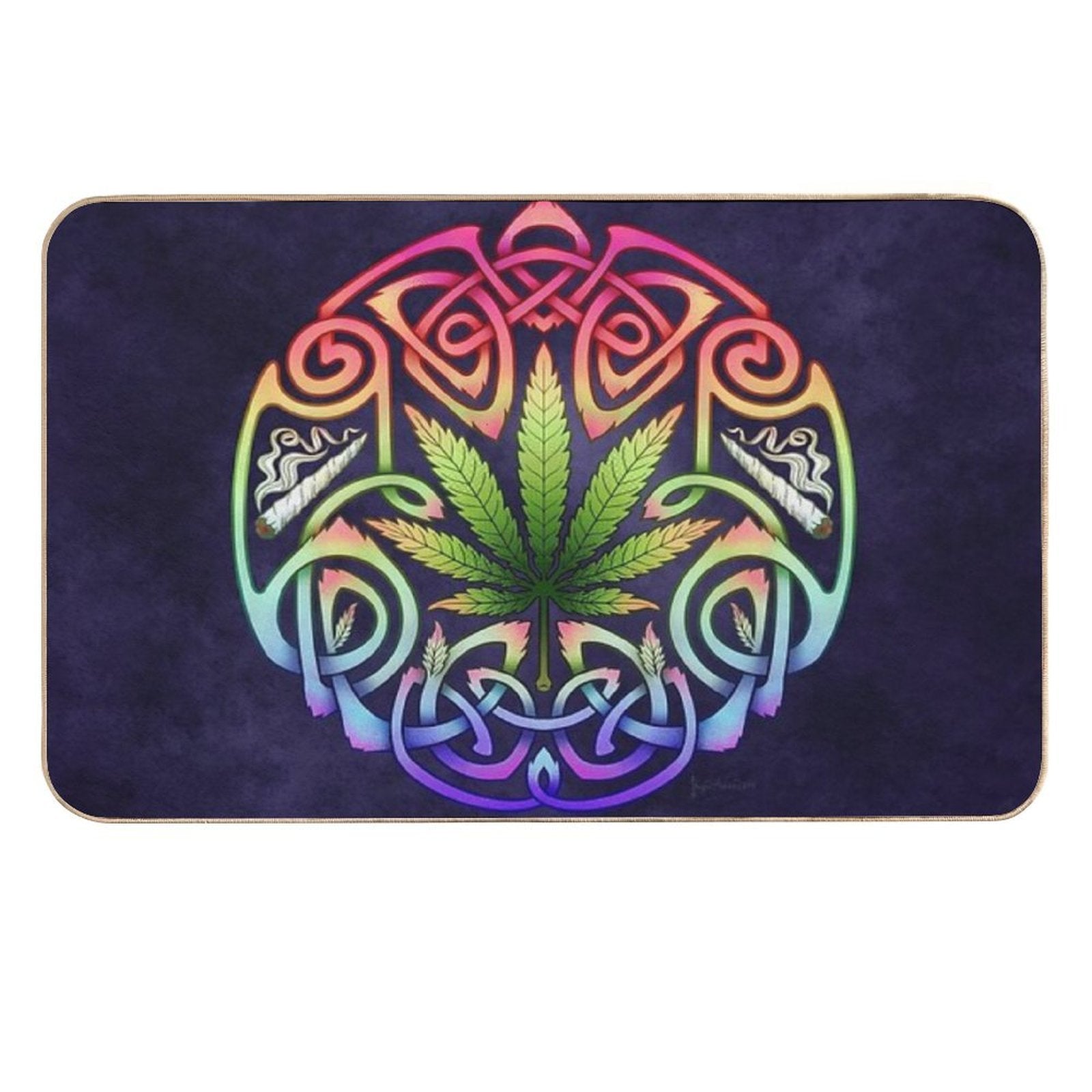 Celtic Cannabis Smokes  Absorbent Bath Mat