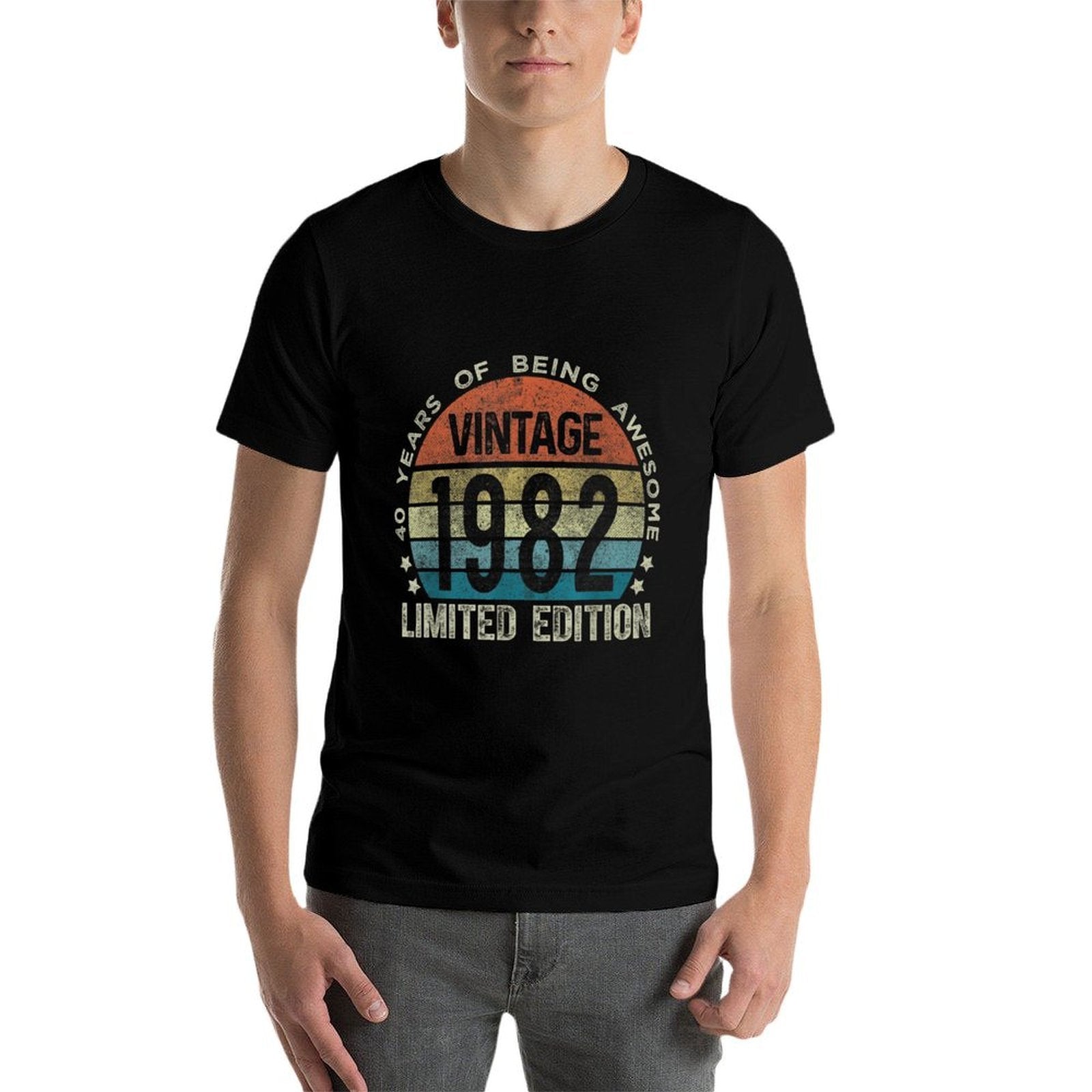 40 Year Old Gifts Vintage 1982 Limited Edition 40th Birthday  Polyester Blend T-Shirt