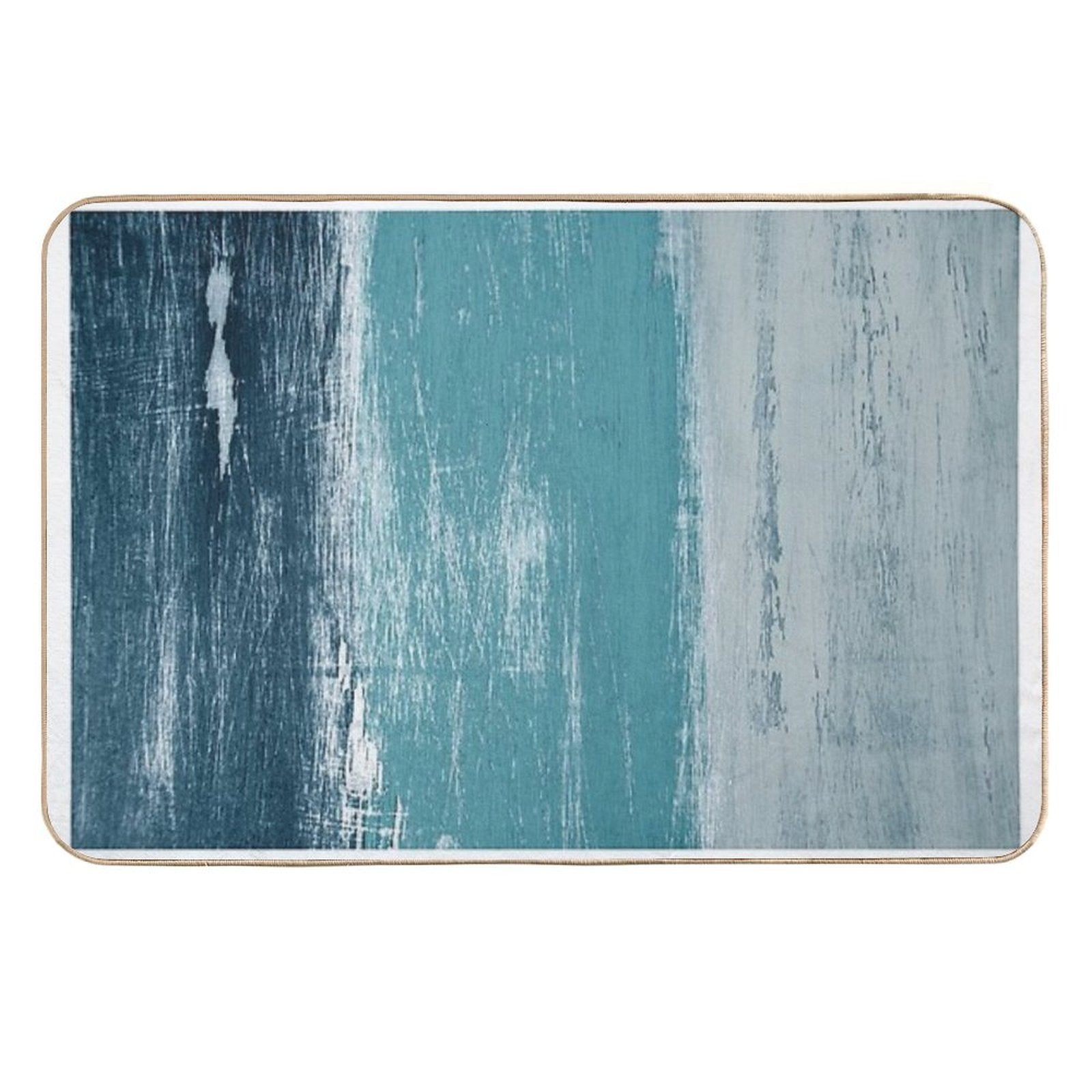 Reclaimed Wood (blue)  Absorbent Bath Mat