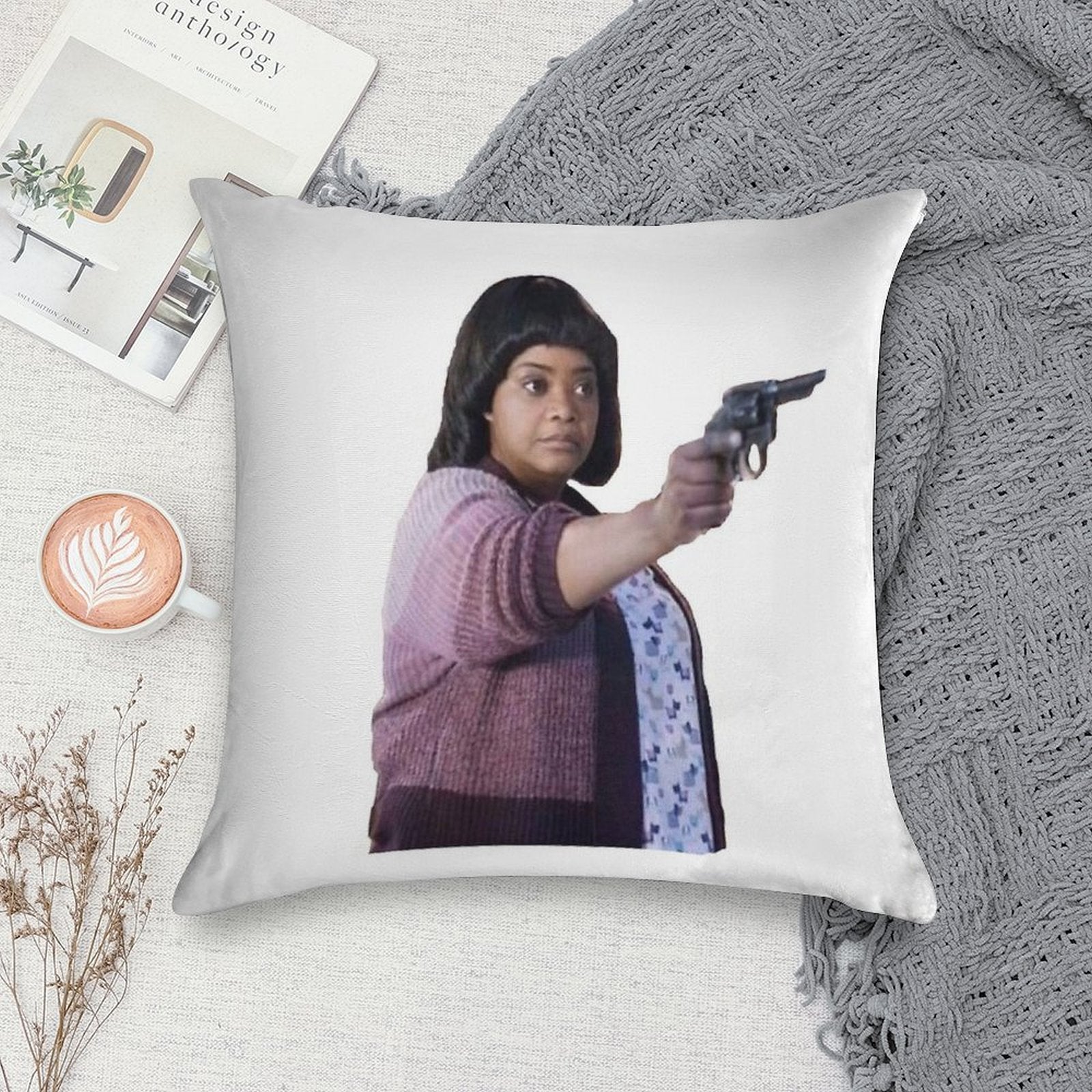 MA Movie Soft Warmth Comfort Throw Pillow