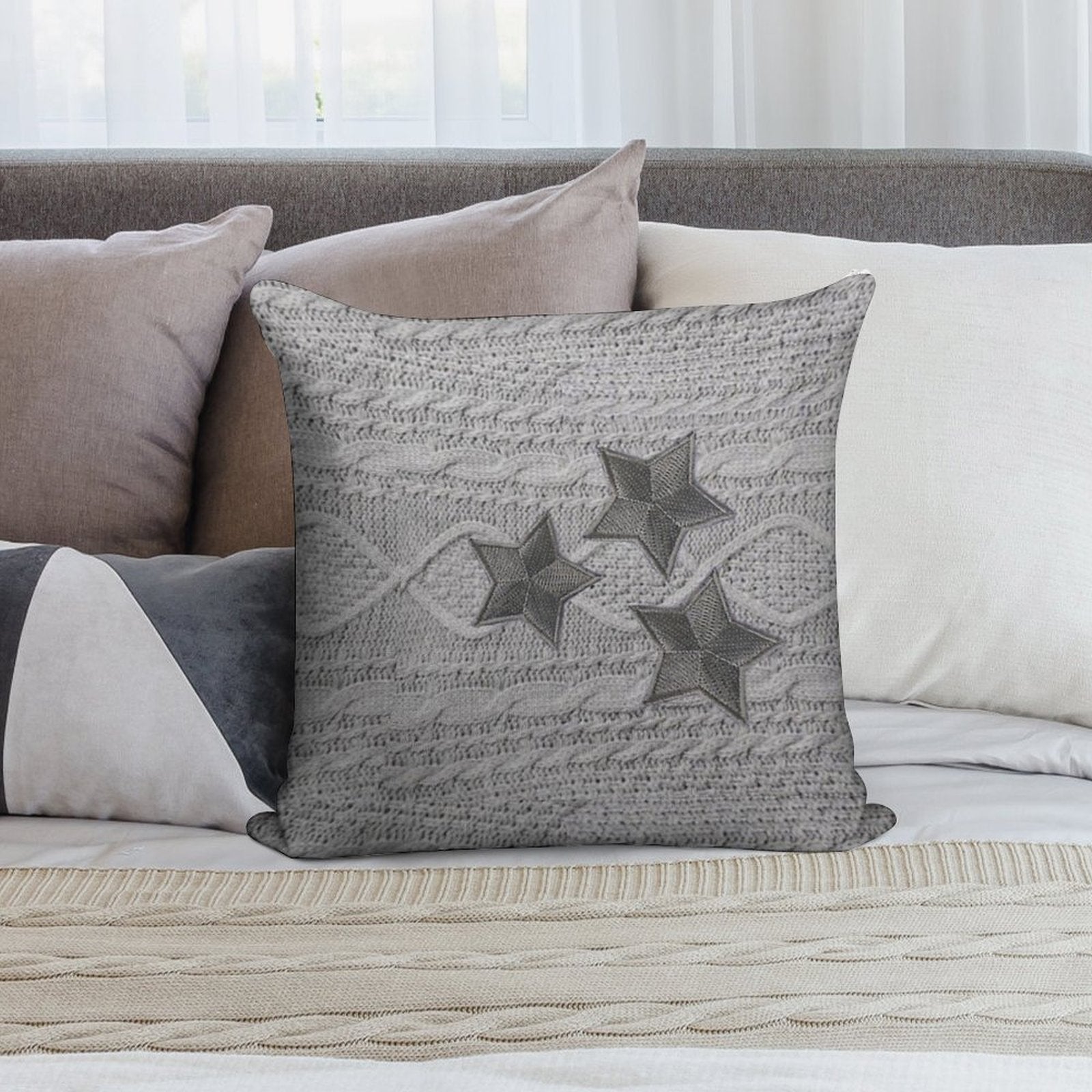 Cardigan Star Soft Gift Ready Throw Pillow