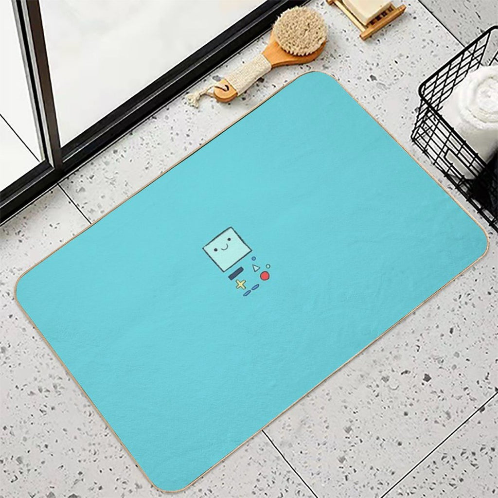 Cute, Handdrawn BMO  Stain-Proof Bath Mat