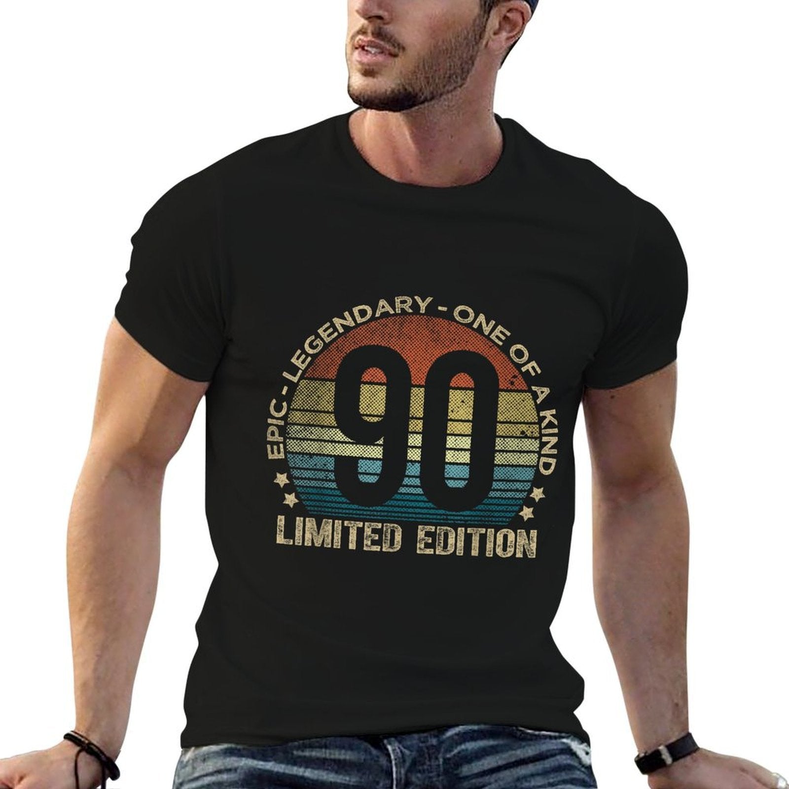 90 Year Old Gifts Limited Edition Vintage 90th Birthday  Tagless Design T-Shirt