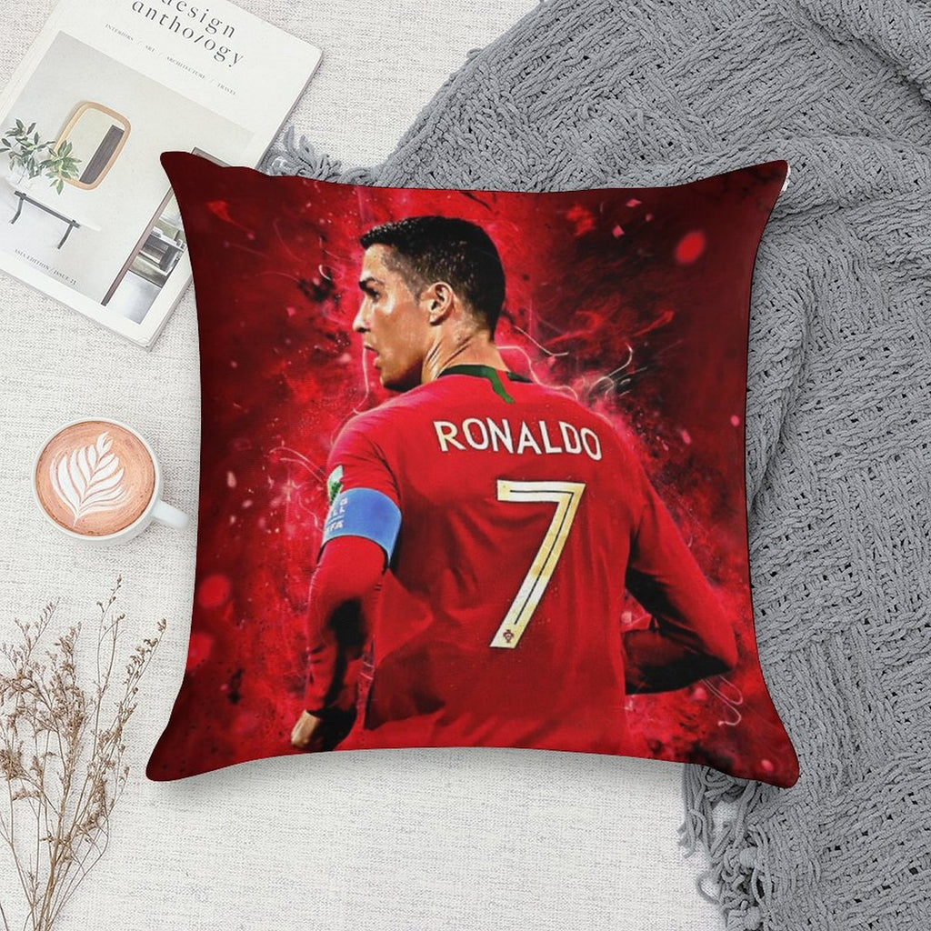 Cristiano Ronaldo Soft Fade-Resistant Throw Pillow