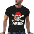 Pirate ARRR Jolly Roger Crossbones And Skulls  Durable T-Shirt