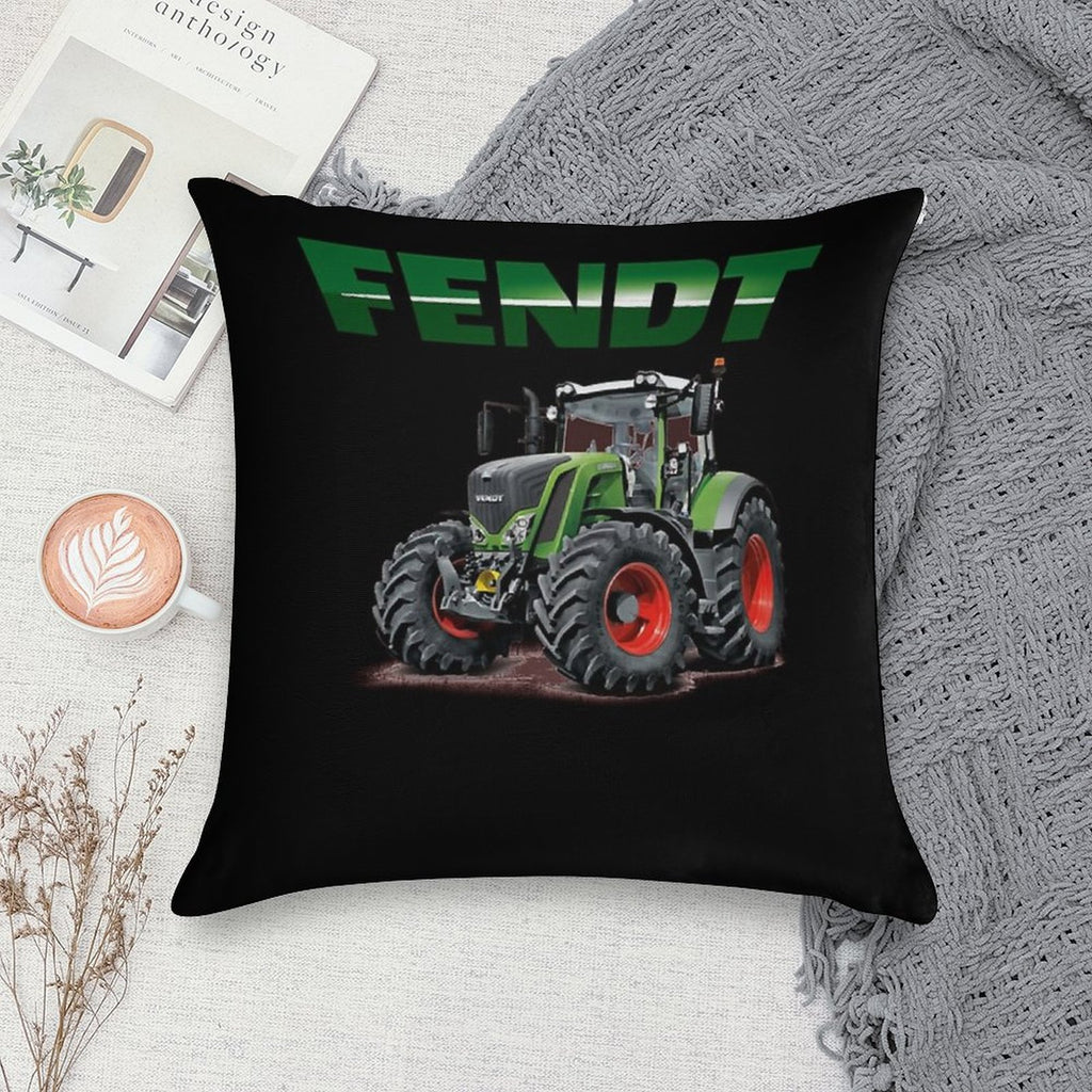 Fendt German Tractors Soft Short Plush Fabric Throw Pillow