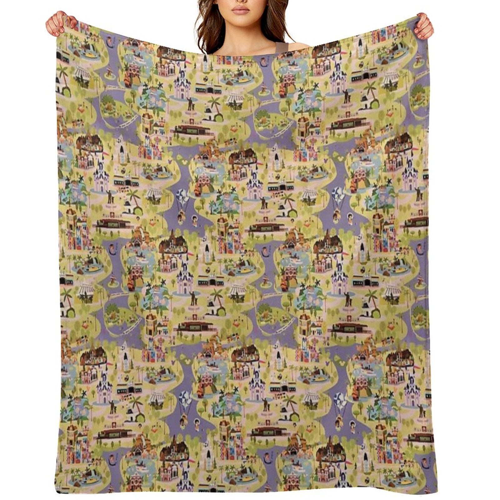 A Walk in The Park Plush Throw Blanket