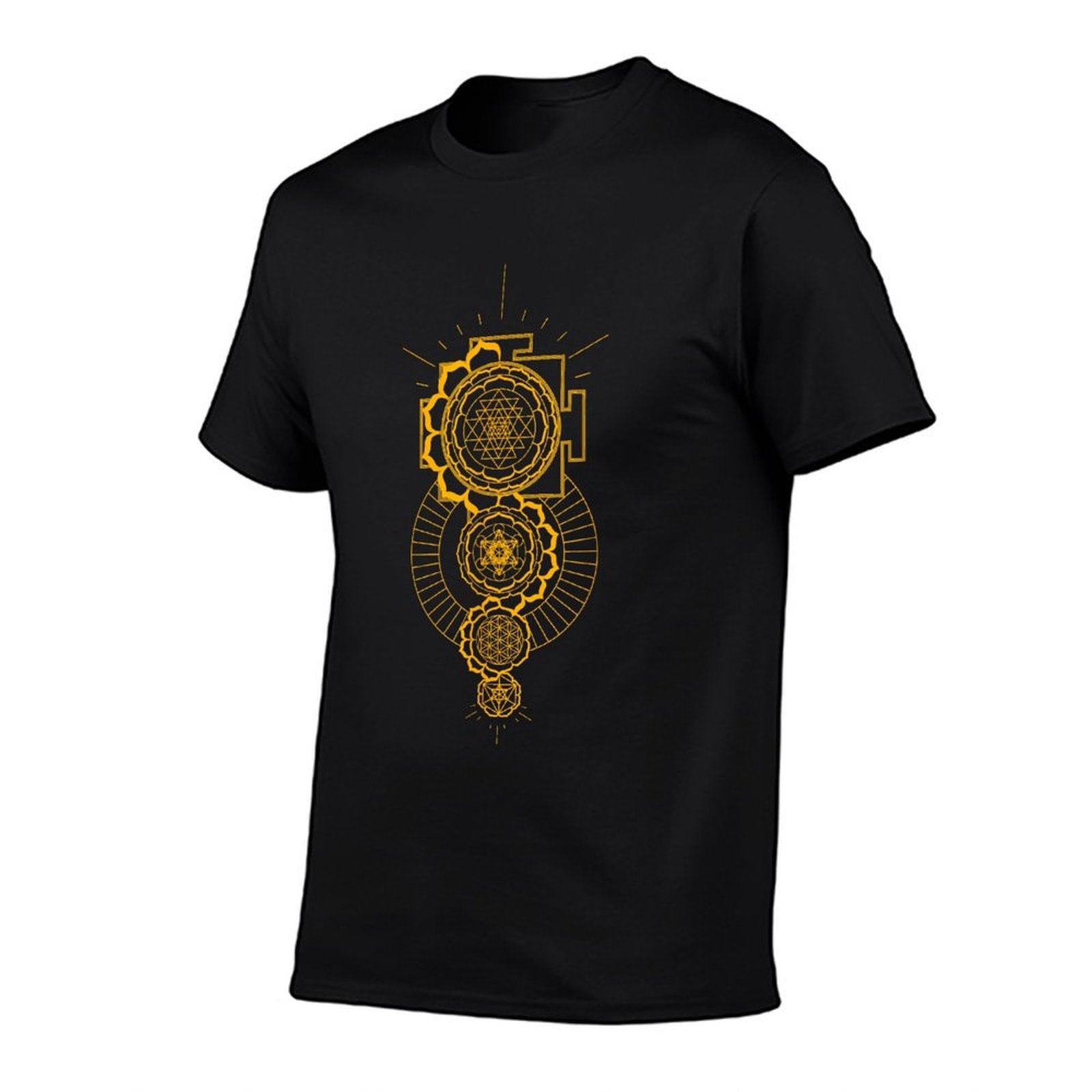 Sri Yantra Sacred Geometry Tattoo Design Mandala And Merkaba  Easy-care T-Shirt