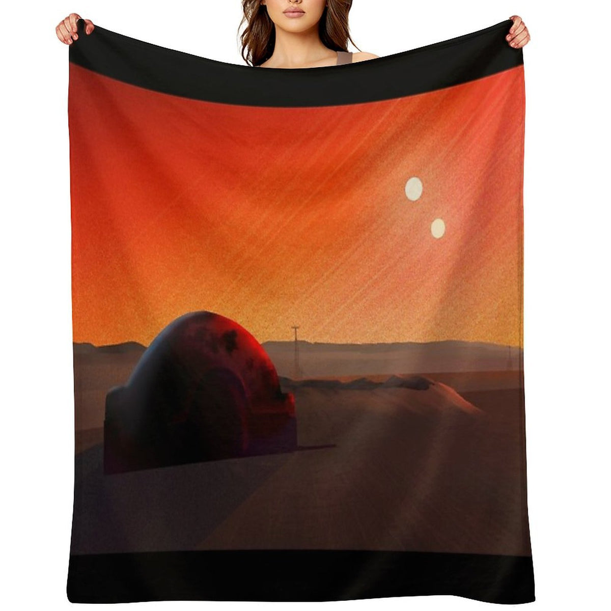 Tatooine Travel-friendly Throw Blanket