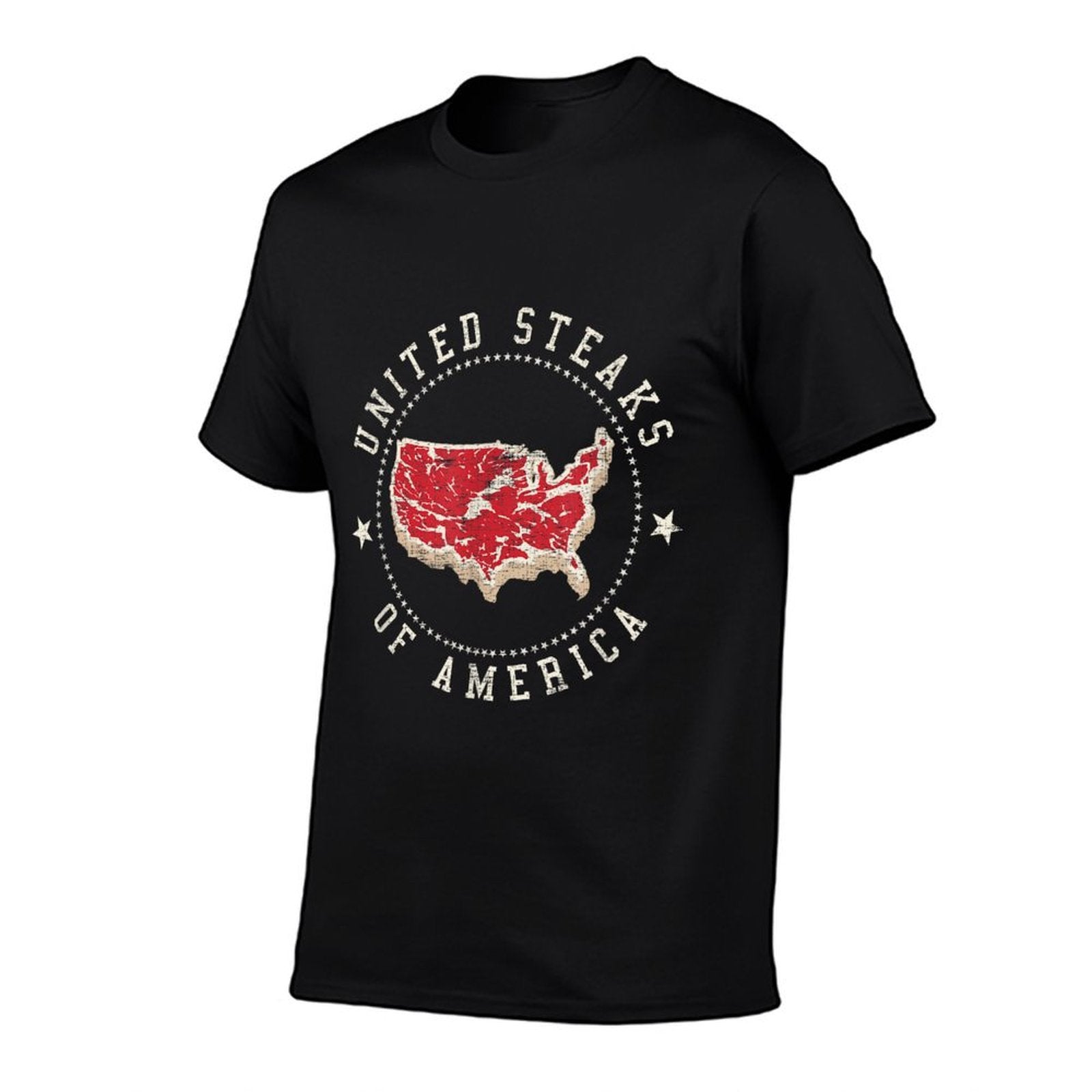 United Steaks Of America Vintage T-shirt  Oversized Silhouette T-Shirt