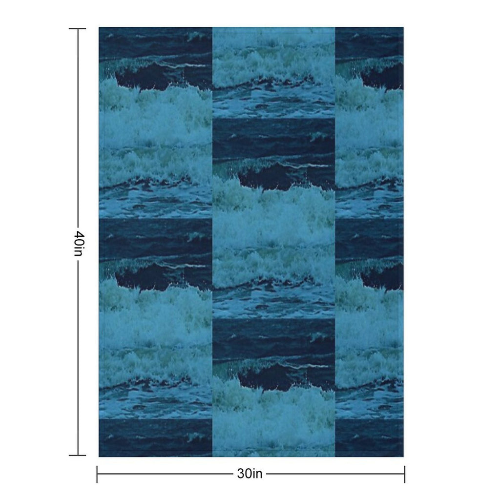WAVES by $THCBand Wrinkle-free Throw Blanket