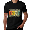 Vintage 1971 50th Birthday Gift Men Women 50 Years Old  Trendy Pattern T-Shirt