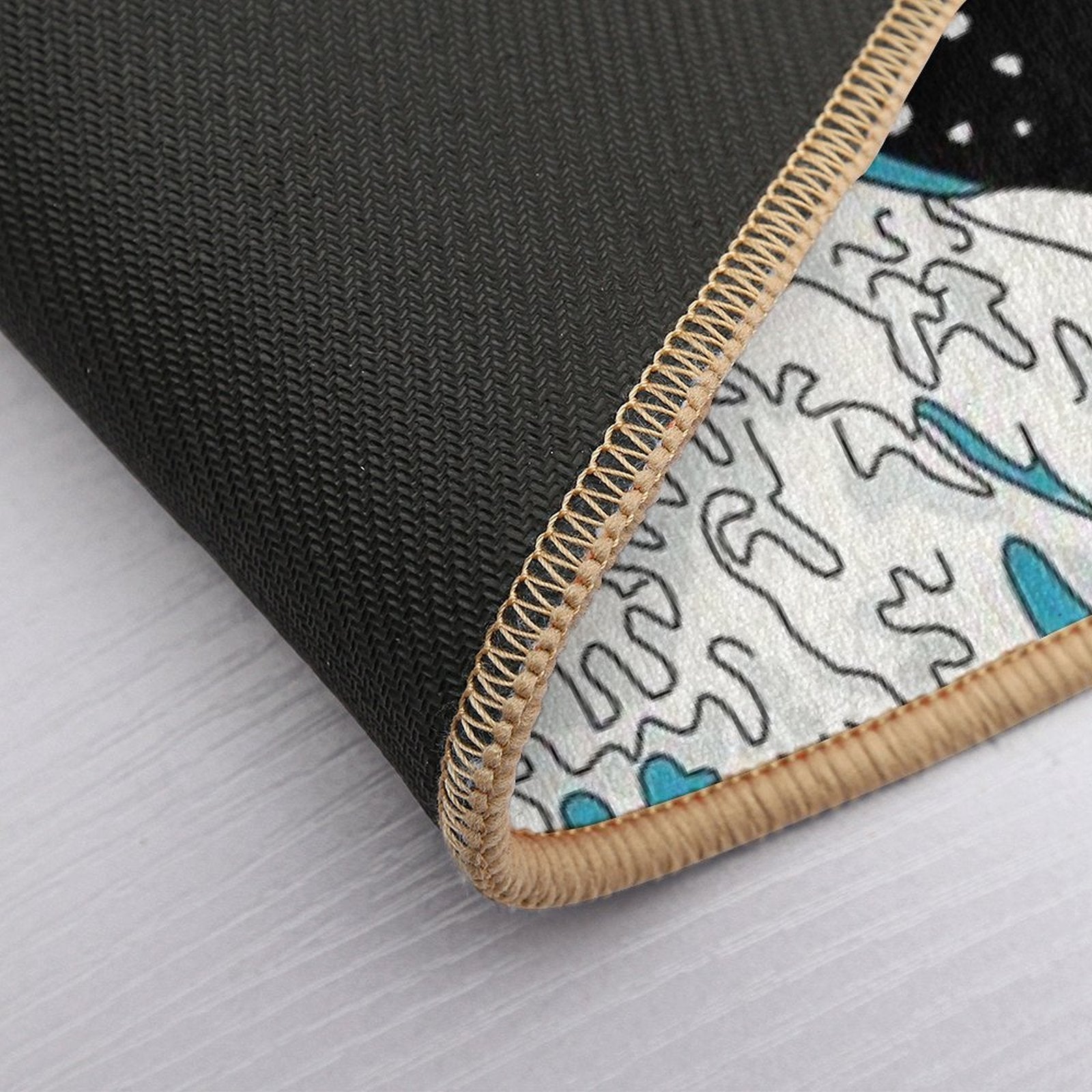 Kanagawa Wave  Repositionable Bath Mat