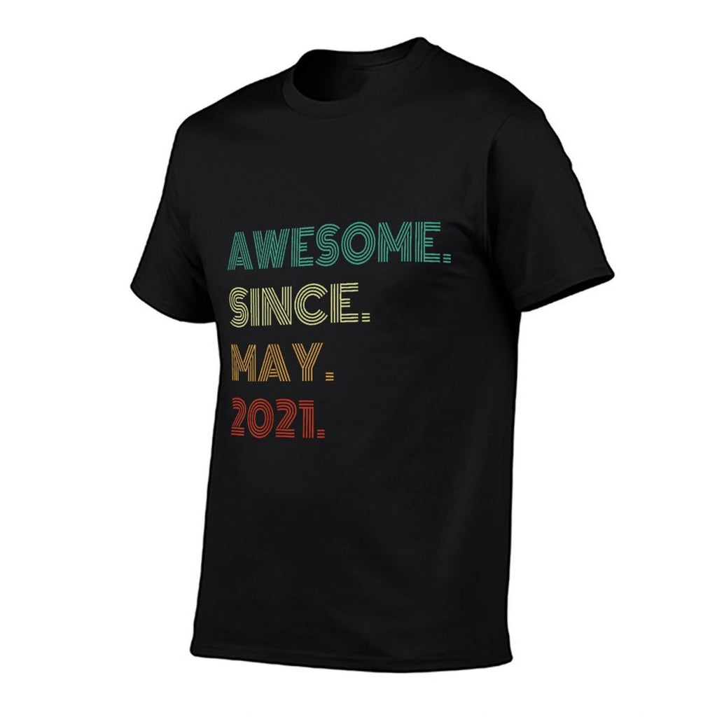Kids 4 Years Old Awesome Since May 2021 4th Birthday  Quick-drying T-Shirt