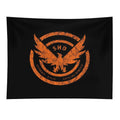 The Division SHD Logo Distressed Orange Tapestry