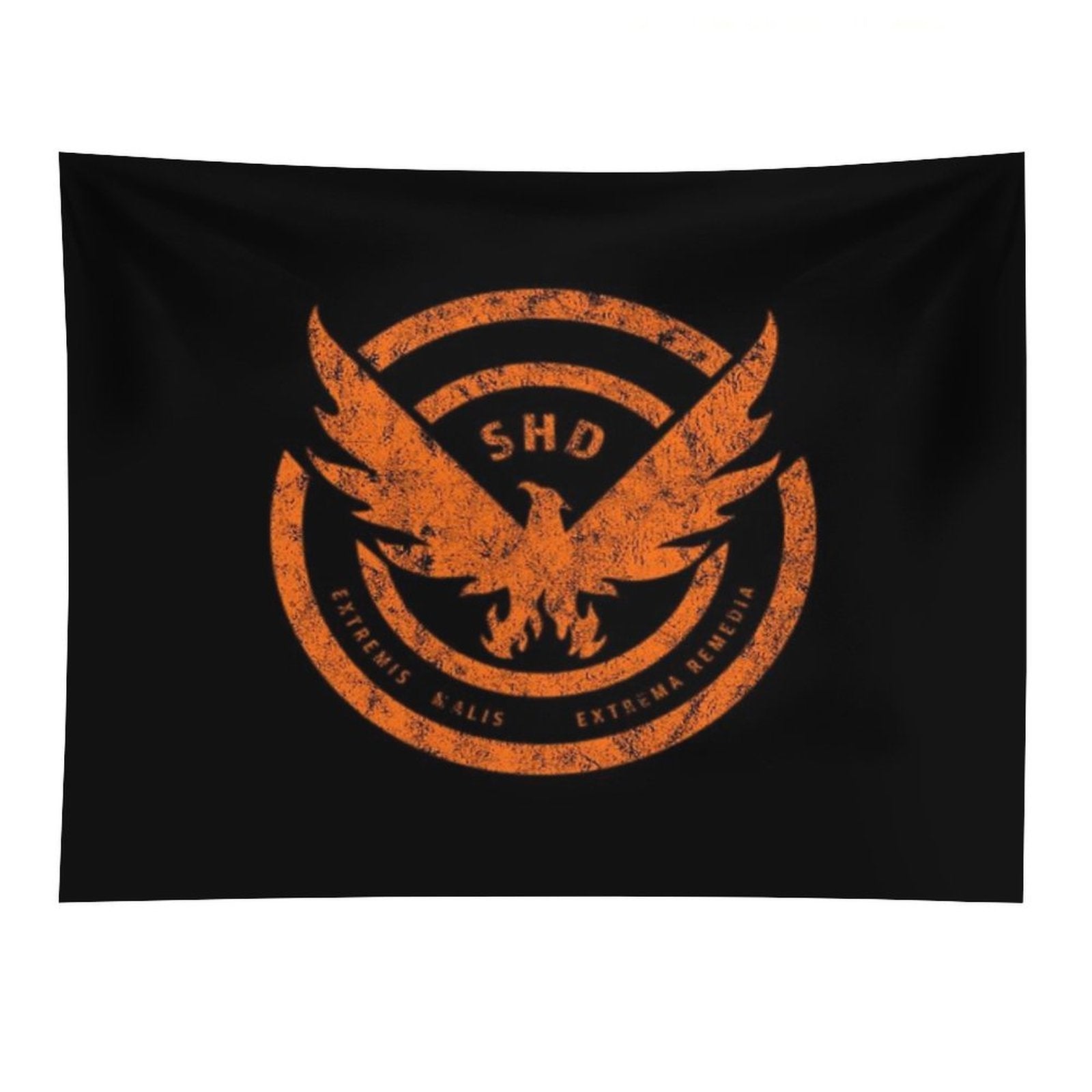 The Division SHD Logo Distressed Orange Tapestry