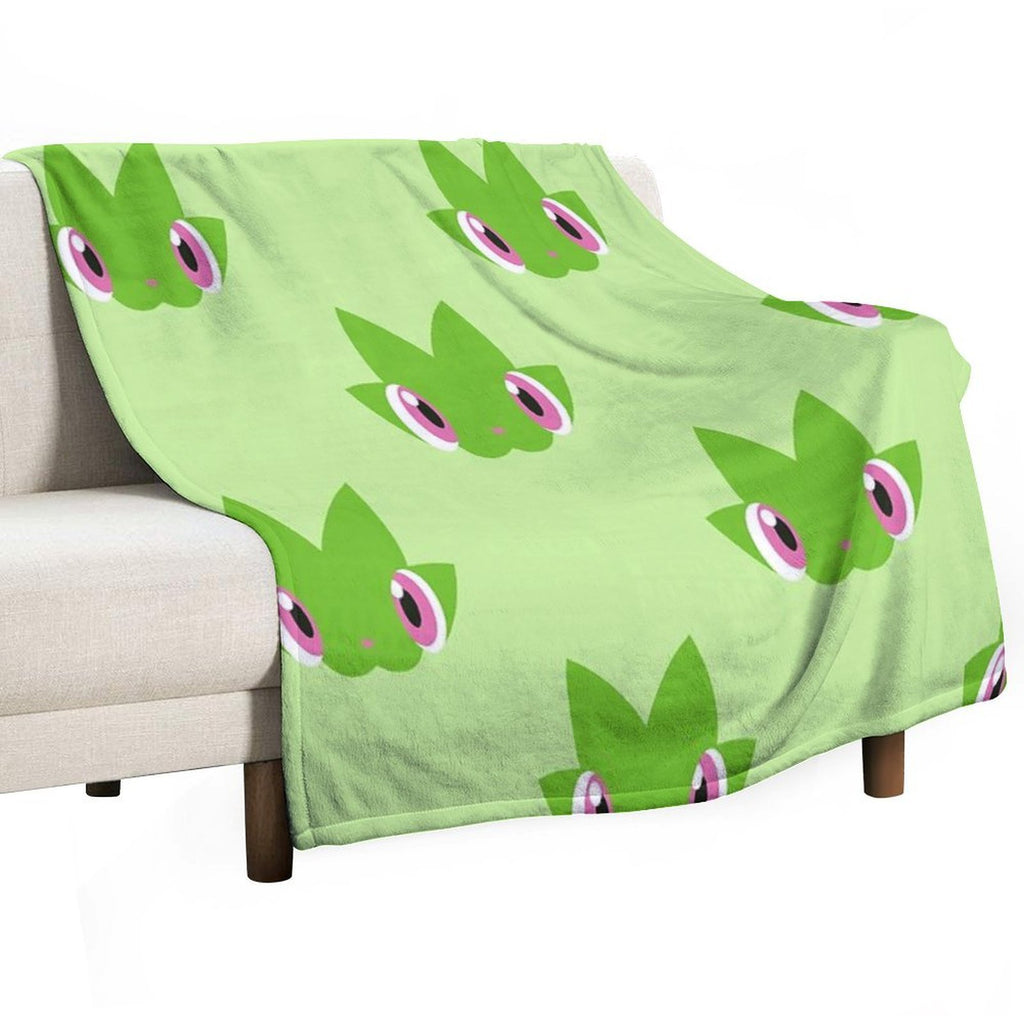 Minimalist Sprigatito Velvety-soft Throw Blanket