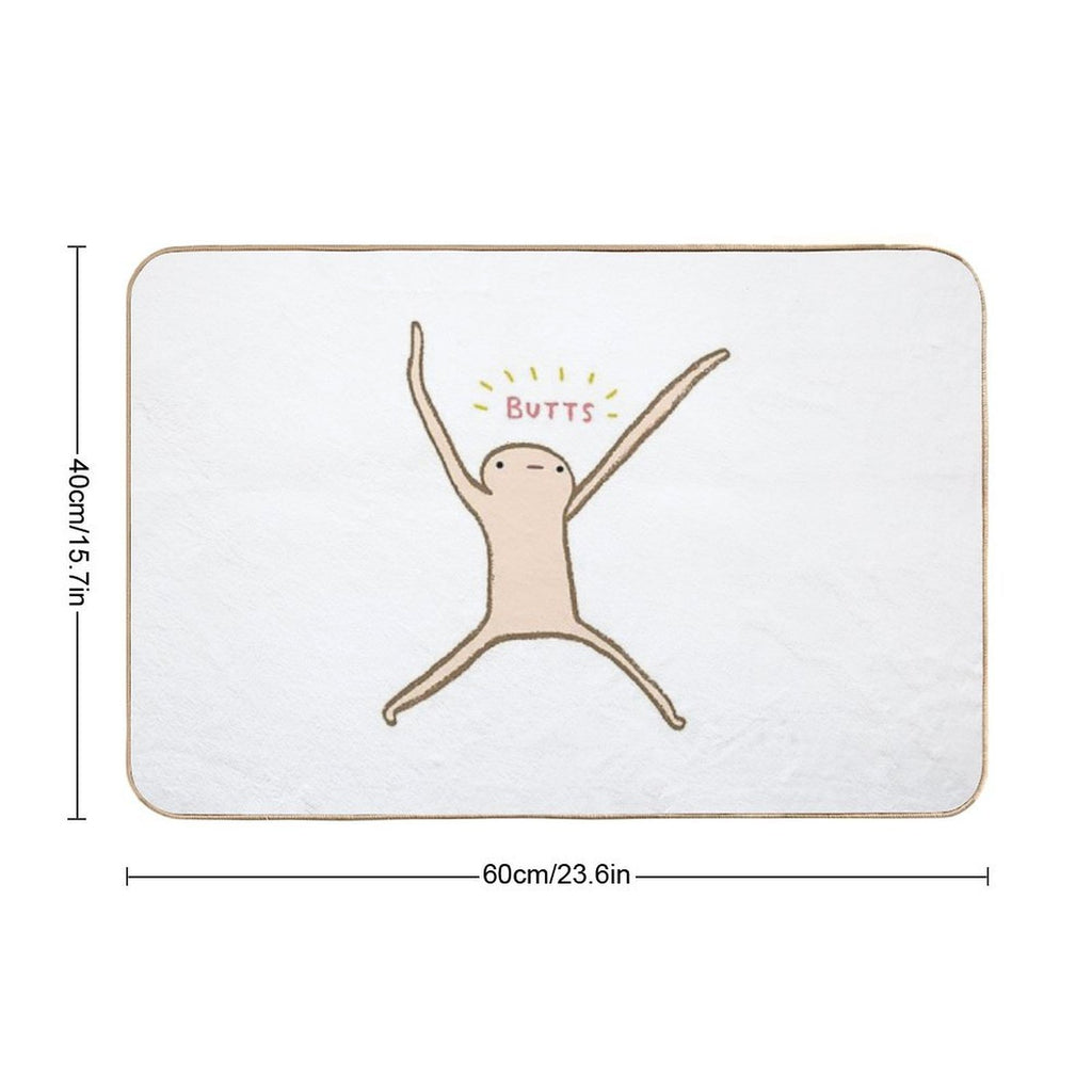 Honest Blob - Butts  Long-Lasting Bath Mat