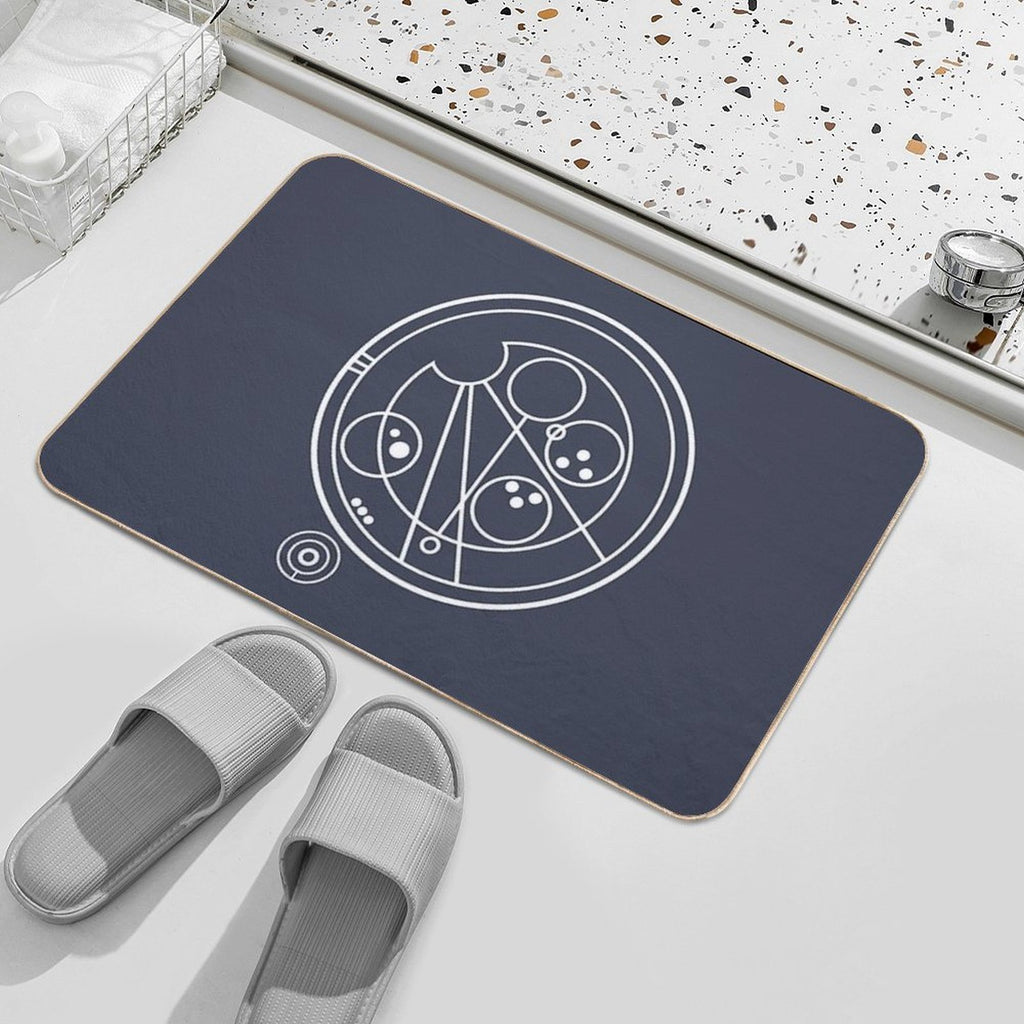 Allons-y! White  Versatile Bath Mat