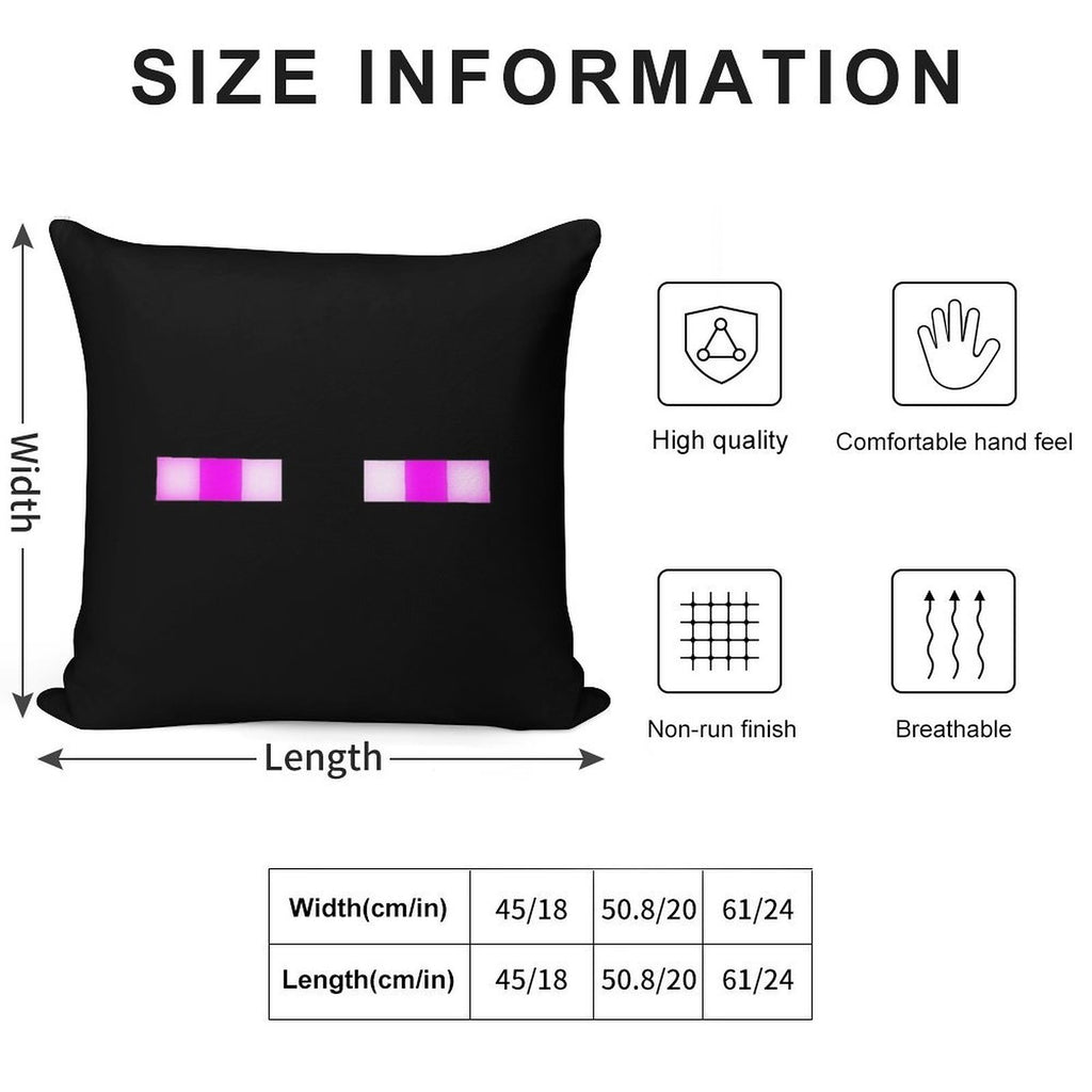 Enderman Soft Shrink-Resistant Throw Pillow