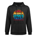 60 Years Old Vintage September 1963 Distressed 60th Birthday Cotton-Polyester Blend Hoodie