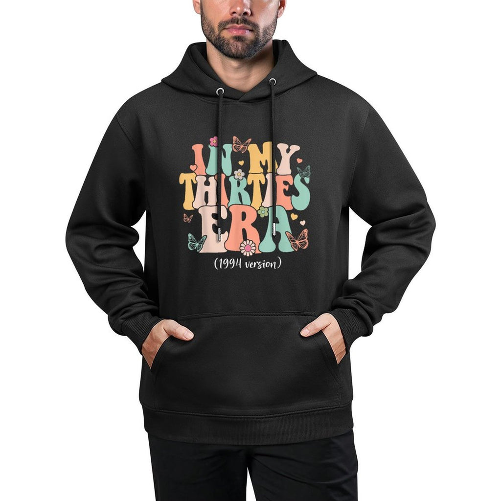 In My Thirties Era Groovy 30th Birthday 1994 Version Bday Shape Retention Hoodie