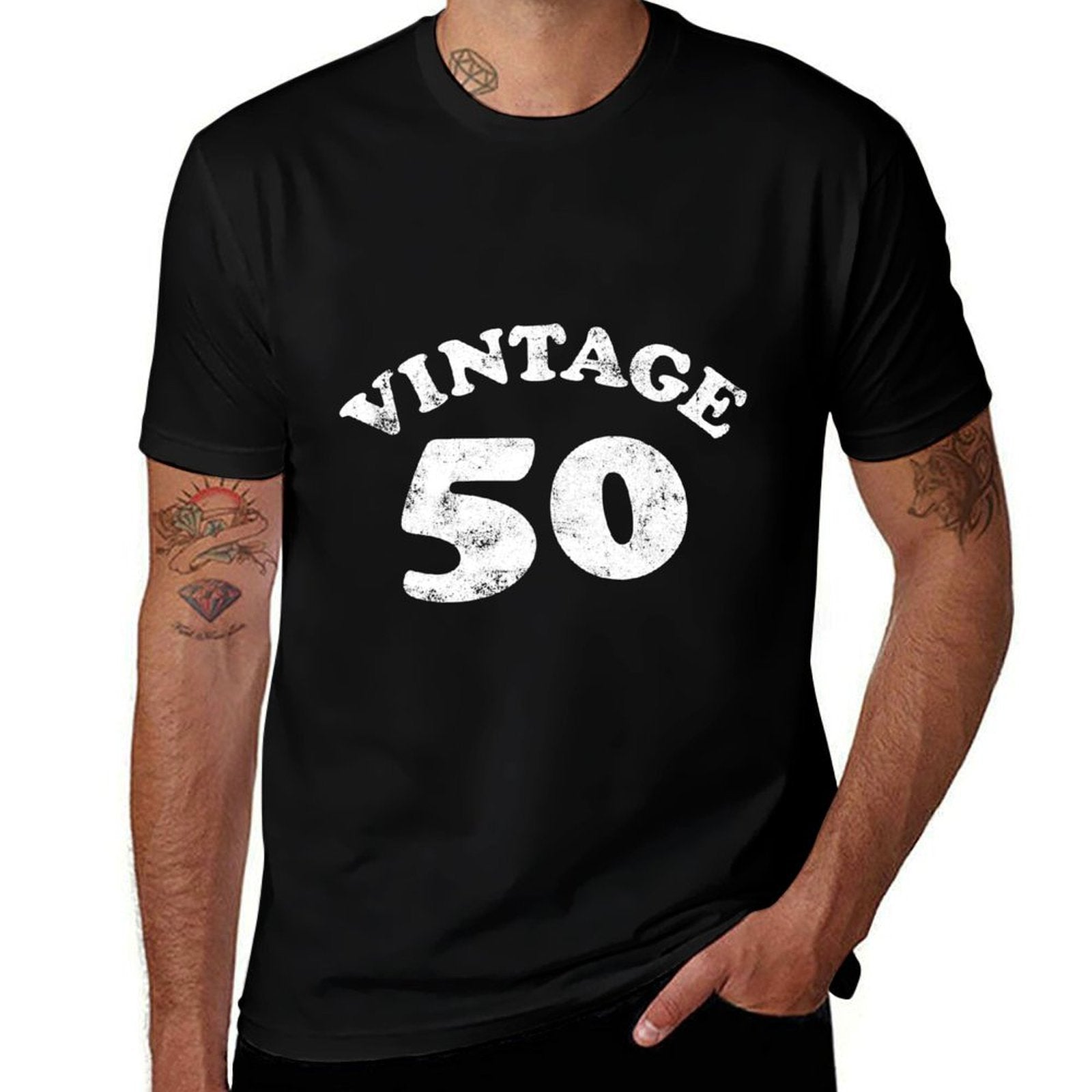 50 Year Old Birthday Sweatshirt Vintage 50th Birthday  Easy-care T-Shirt