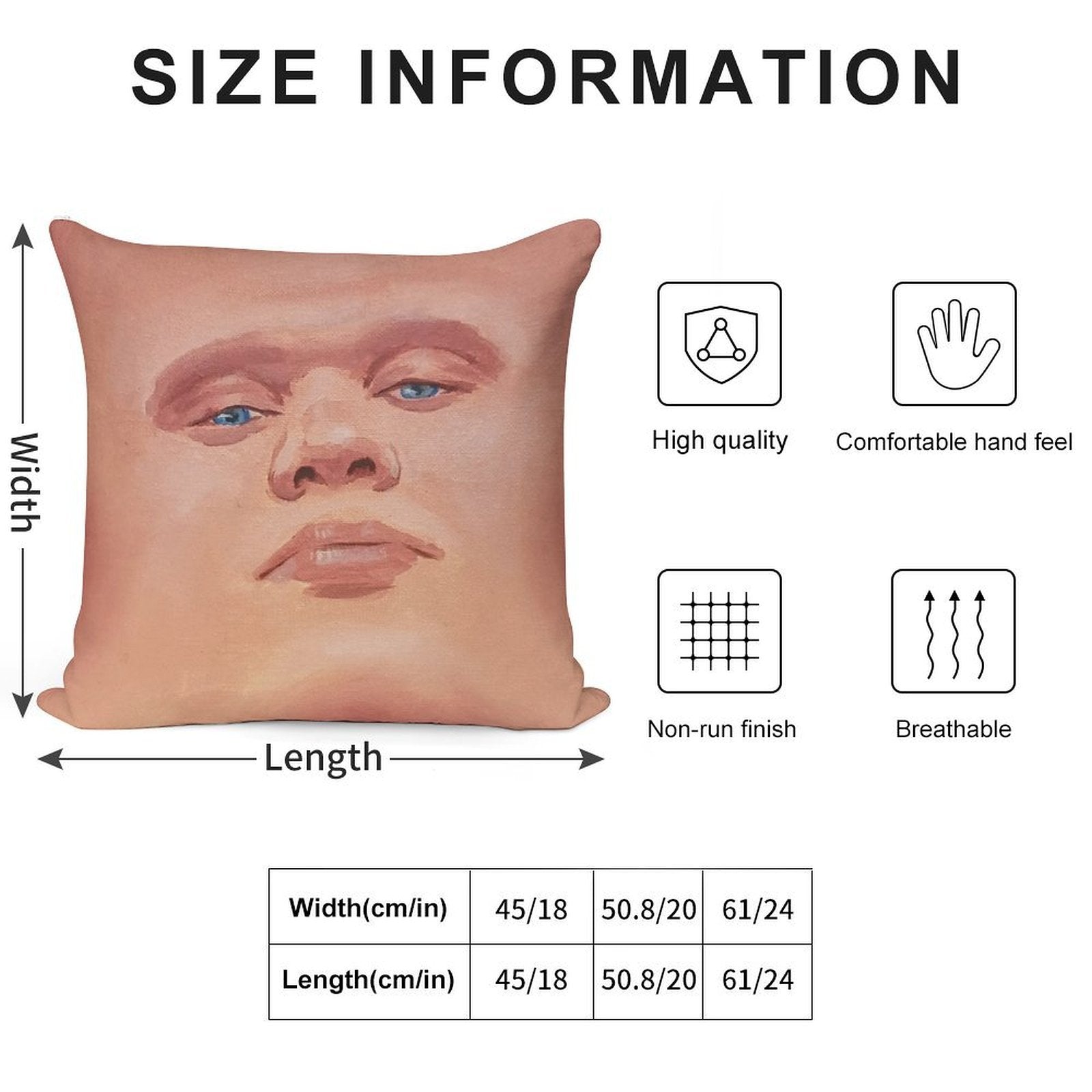 Smug Erling Haaland Face Soft Durable Construction Throw Pillow