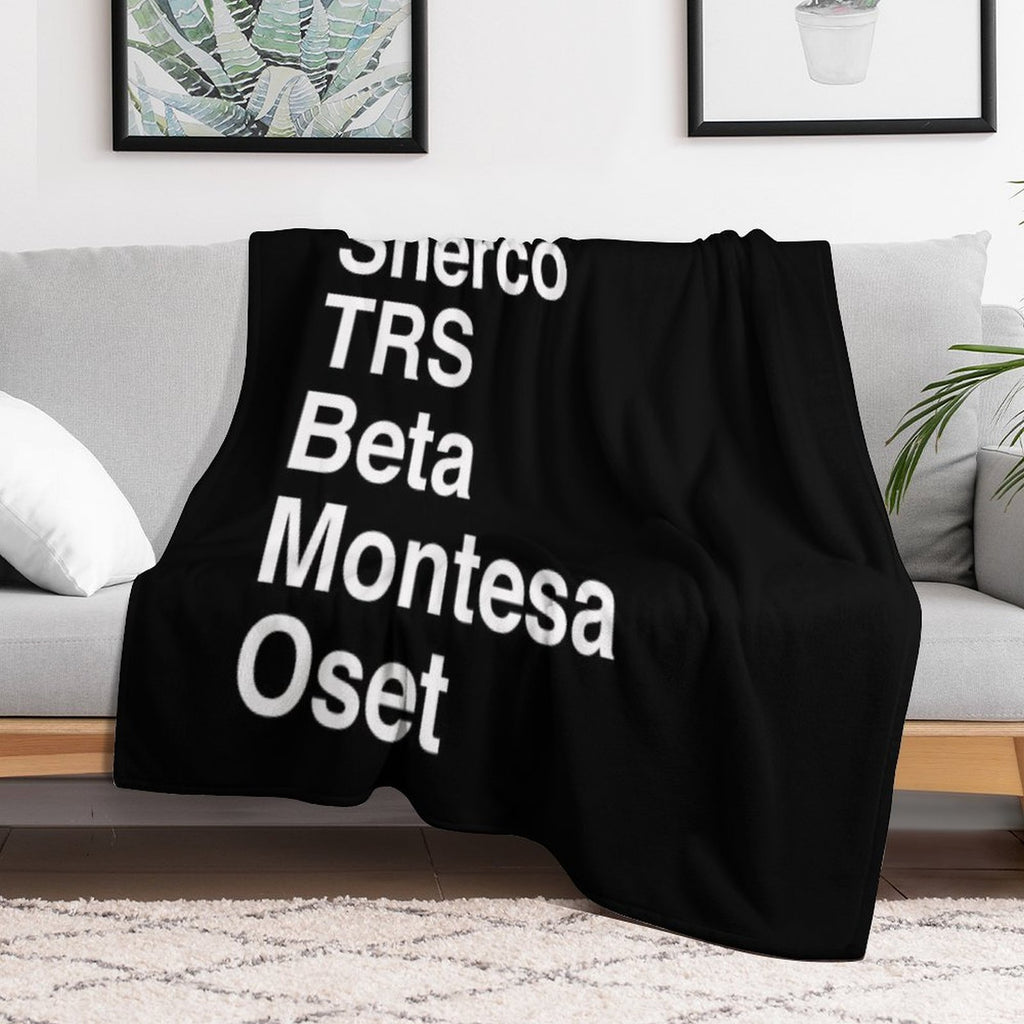 Motorcycle Trials Bikes - Version A Plush Throw Blanket