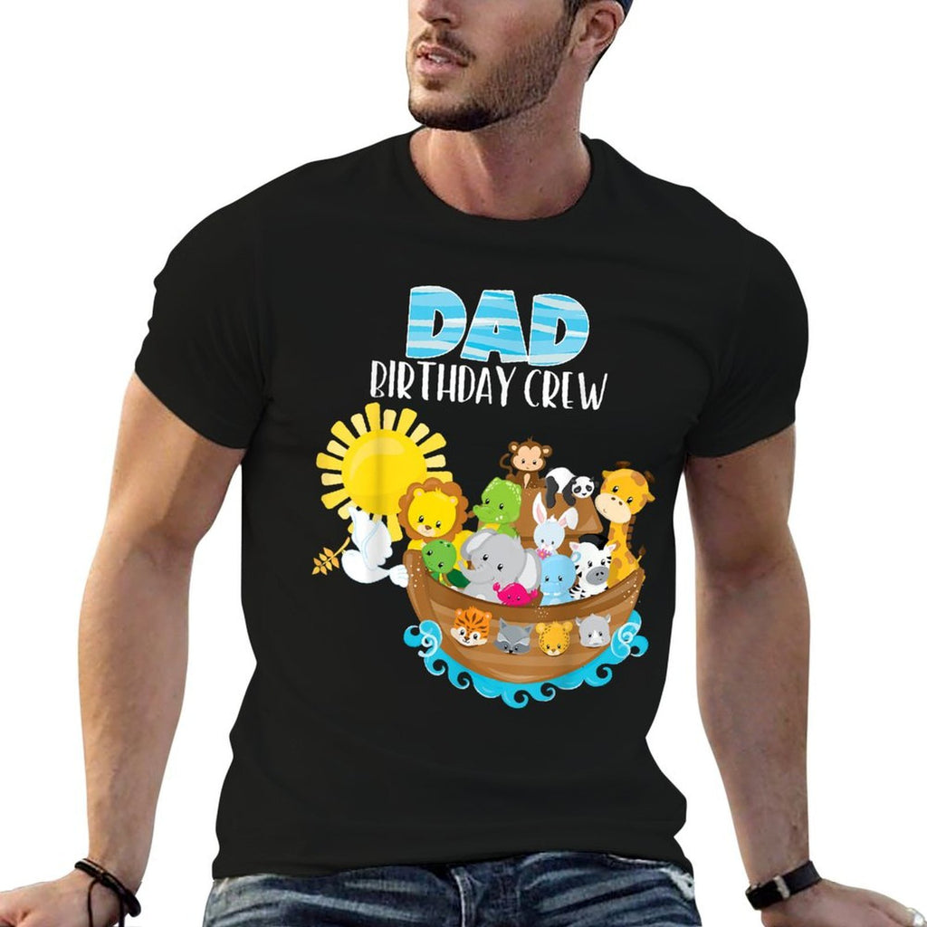 Noahs Ark Birthday Party Dad Birthday Crew Toddler Bday  Lightweight T-Shirt