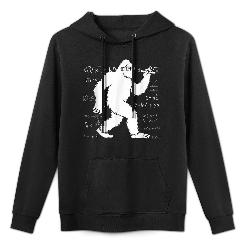 Funny Bigfoot Math Pun For Teachers Students Pi Day Cotton-Polyester Blend Hoodie