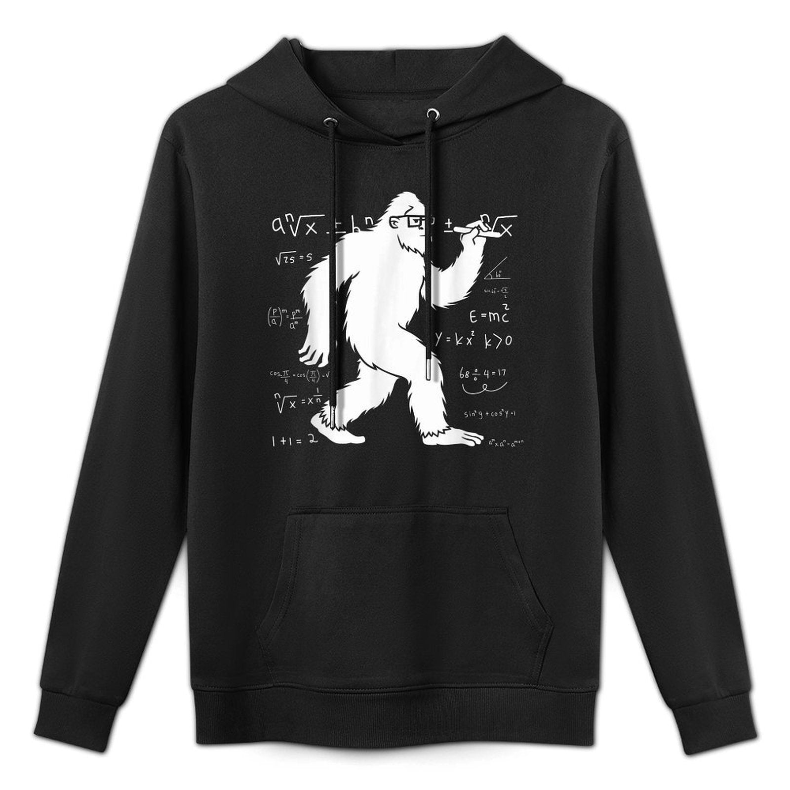 Funny Bigfoot Math Pun For Teachers Students Pi Day Cotton-Polyester Blend Hoodie
