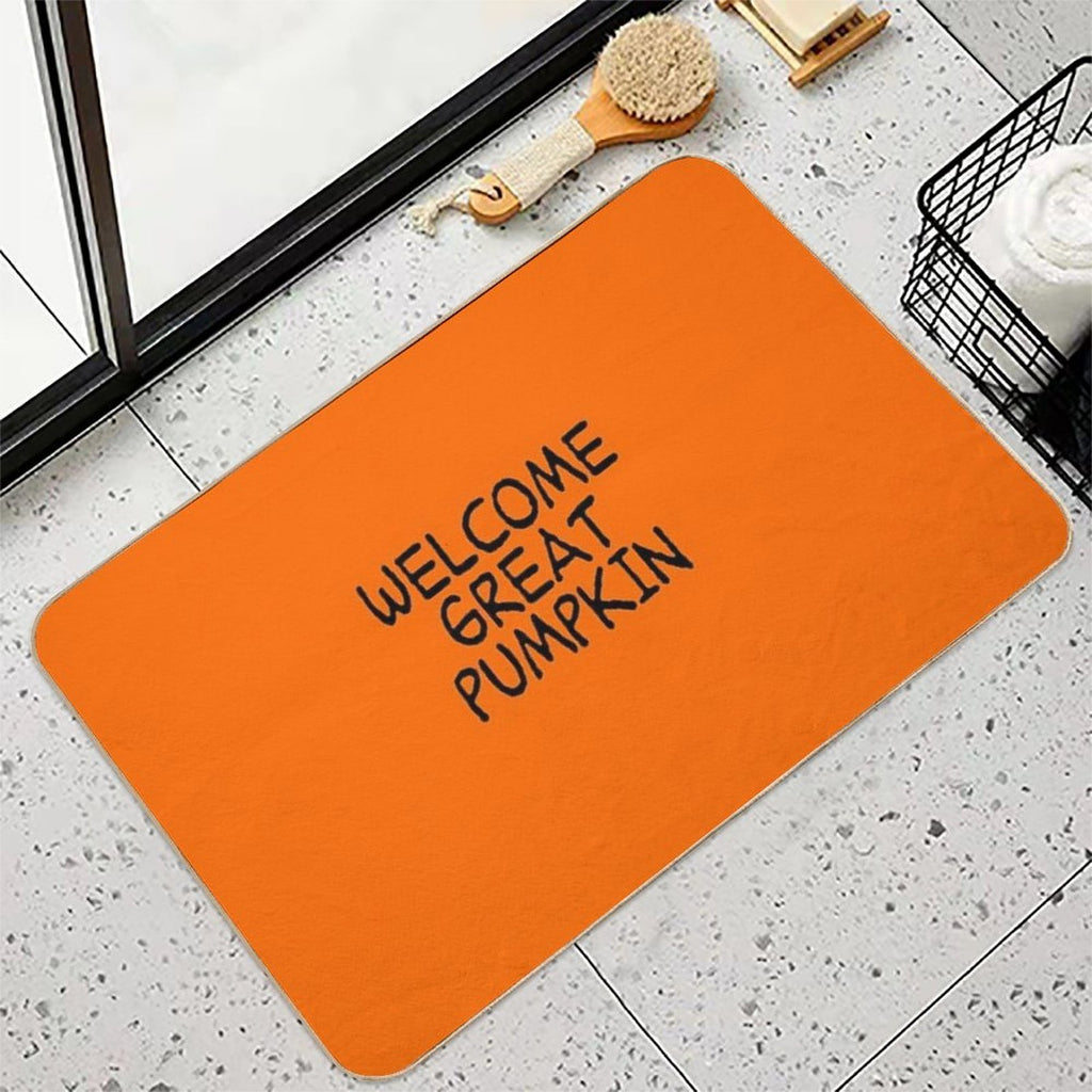Welcome Great Pumpkin  Pet-Safe Bath Mat