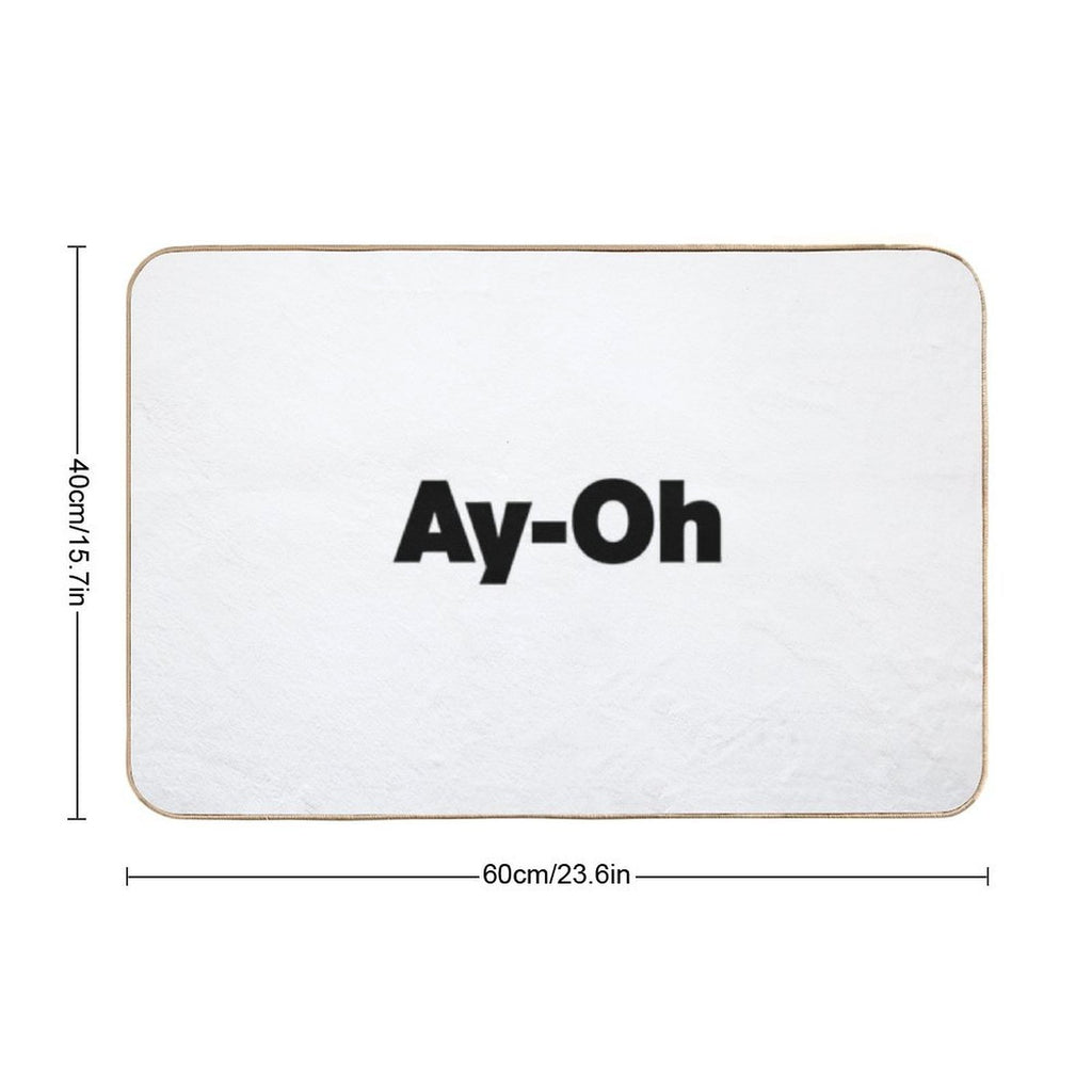 AyOh  Live Aid Queen Freddie Mercury  Black  Absorbent Bath Mat