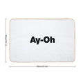 AyOh  Live Aid Queen Freddie Mercury  Black  Absorbent Bath Mat