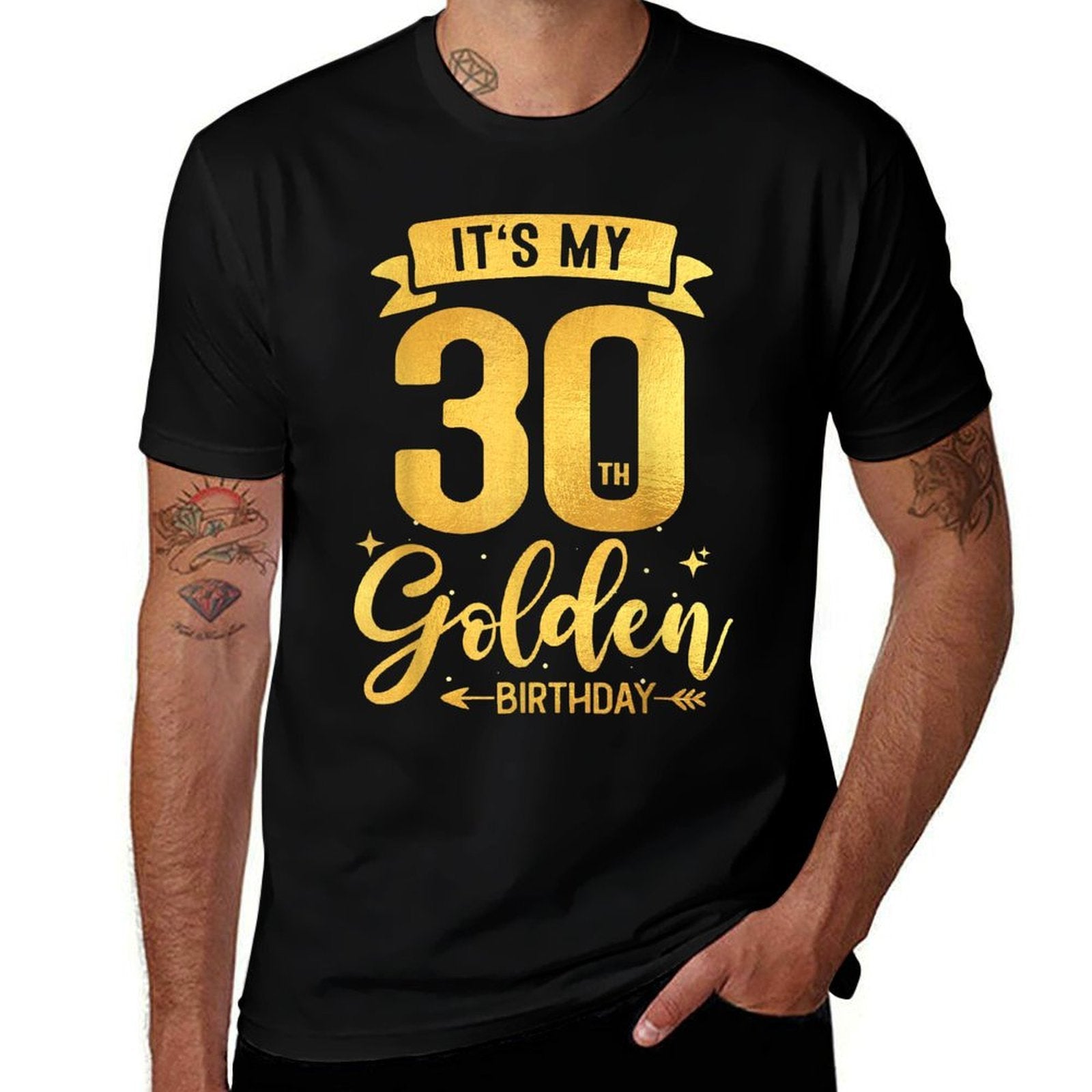 30th Birthday It's My 30th Golden Birthday  Polyester Blend T-Shirt
