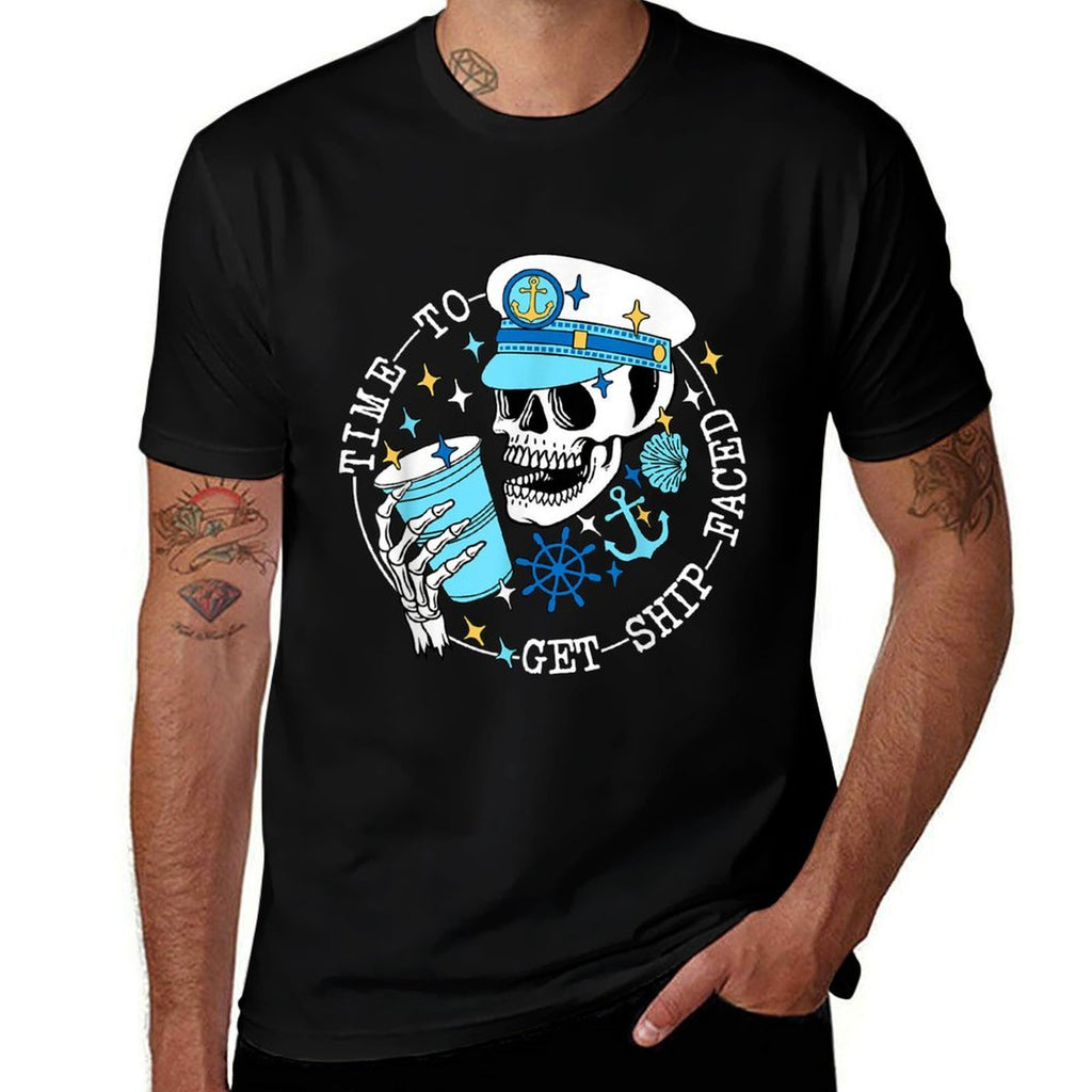 Time To Get Ship Faced Beach Bach Nautical Bachelorette  Odor-resistant T-Shirt