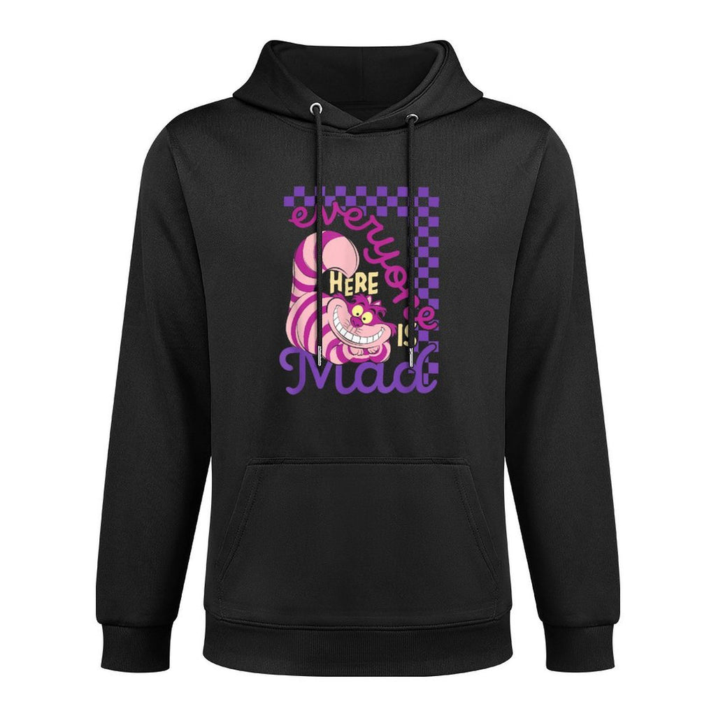 Disney Alice In Wonderland Cheshire Cat Everyone Here Is Mad Relaxed Fit Hoodie
