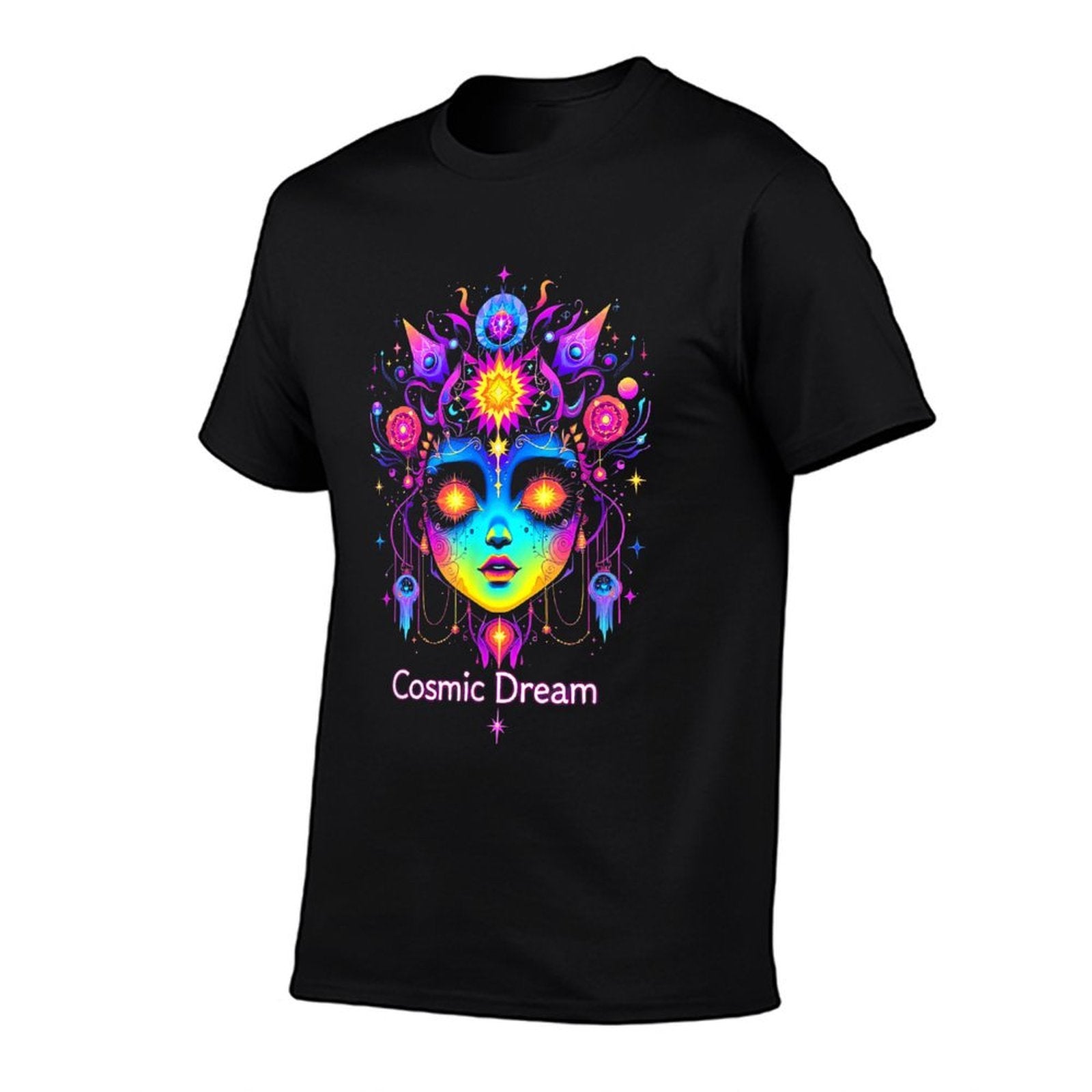 Psychedelic Colorful Dream Trippy Rainbow Spectrum Vision  Trendy Pattern T-Shirt